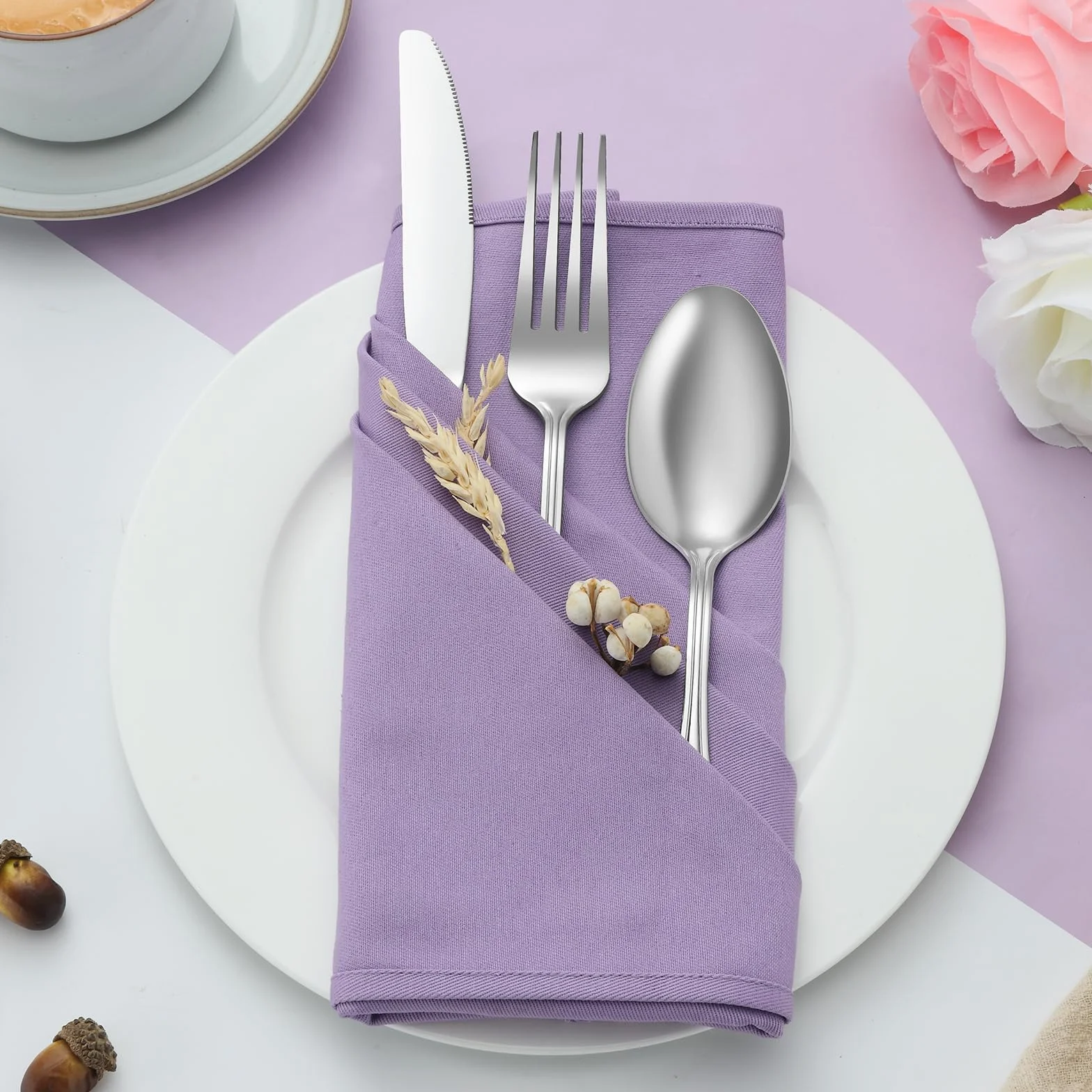 Cuchillo de mesa, cuchillo de mantequilla de acero inoxidable, 24 unidades (22,7 cm, 8,94 pulgadas), juego de cuchillos de desayuno/cuchillo de mantequilla/cuchillo para casa, restaurante,