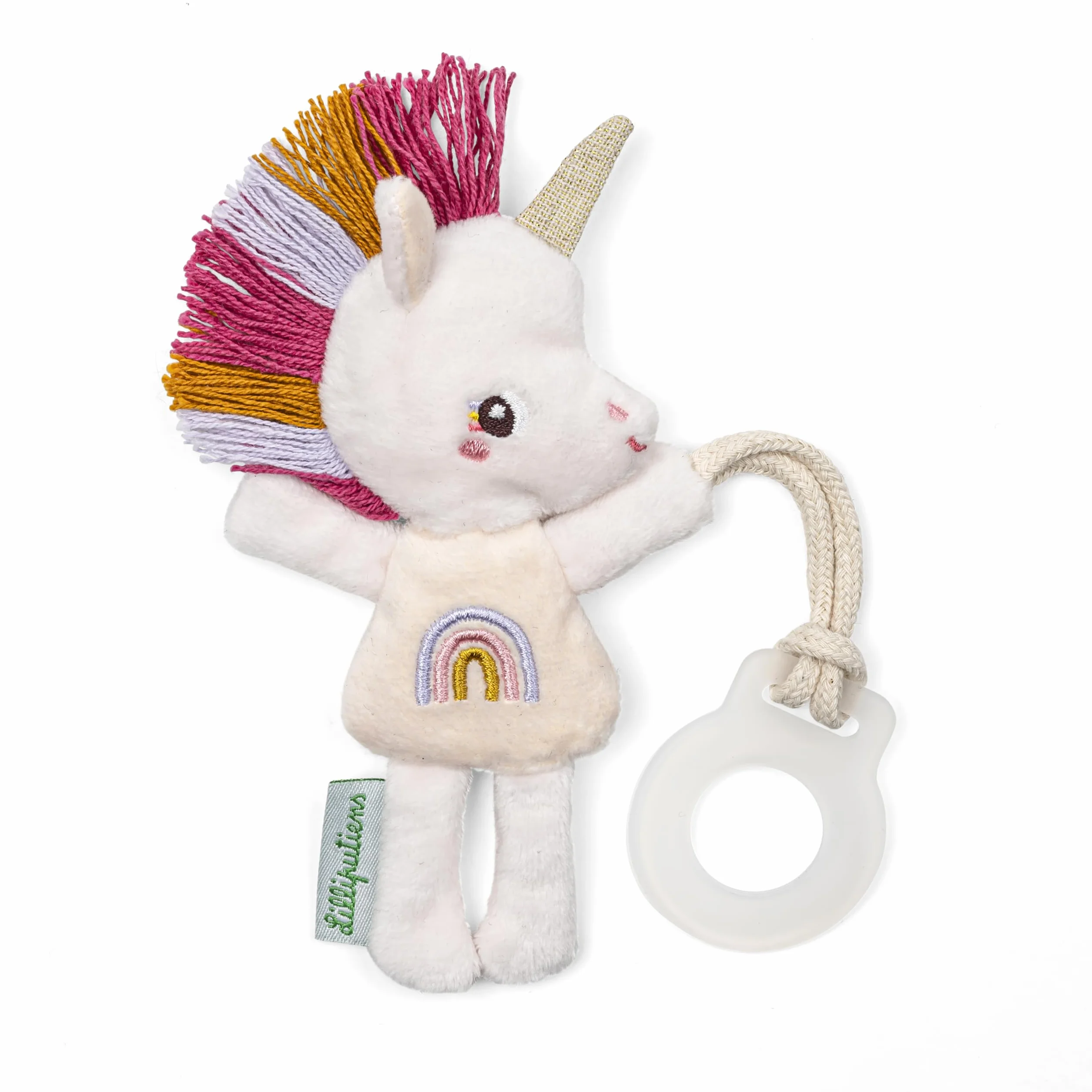 Lilliputiens Peluche Lena La Unicornio Brilla en la Oscuridad 16 cm Desde el Nacimiento