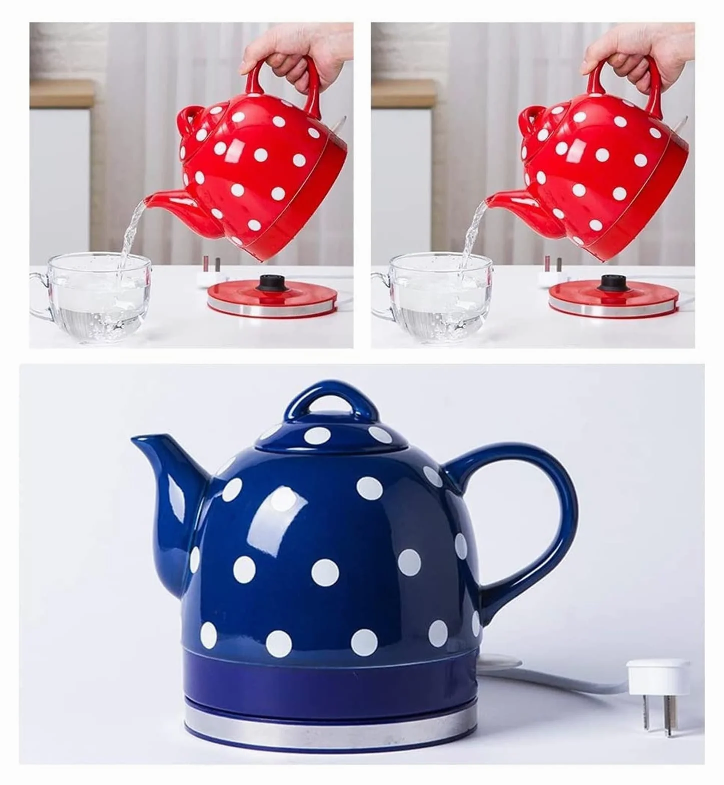Hervidor eléctrico de café de preparación rápida, hervidor de Agua con Silbato, autoapagado, autoprotección en seco antiquemaduras, Termo de Temperatura Constante, Moda