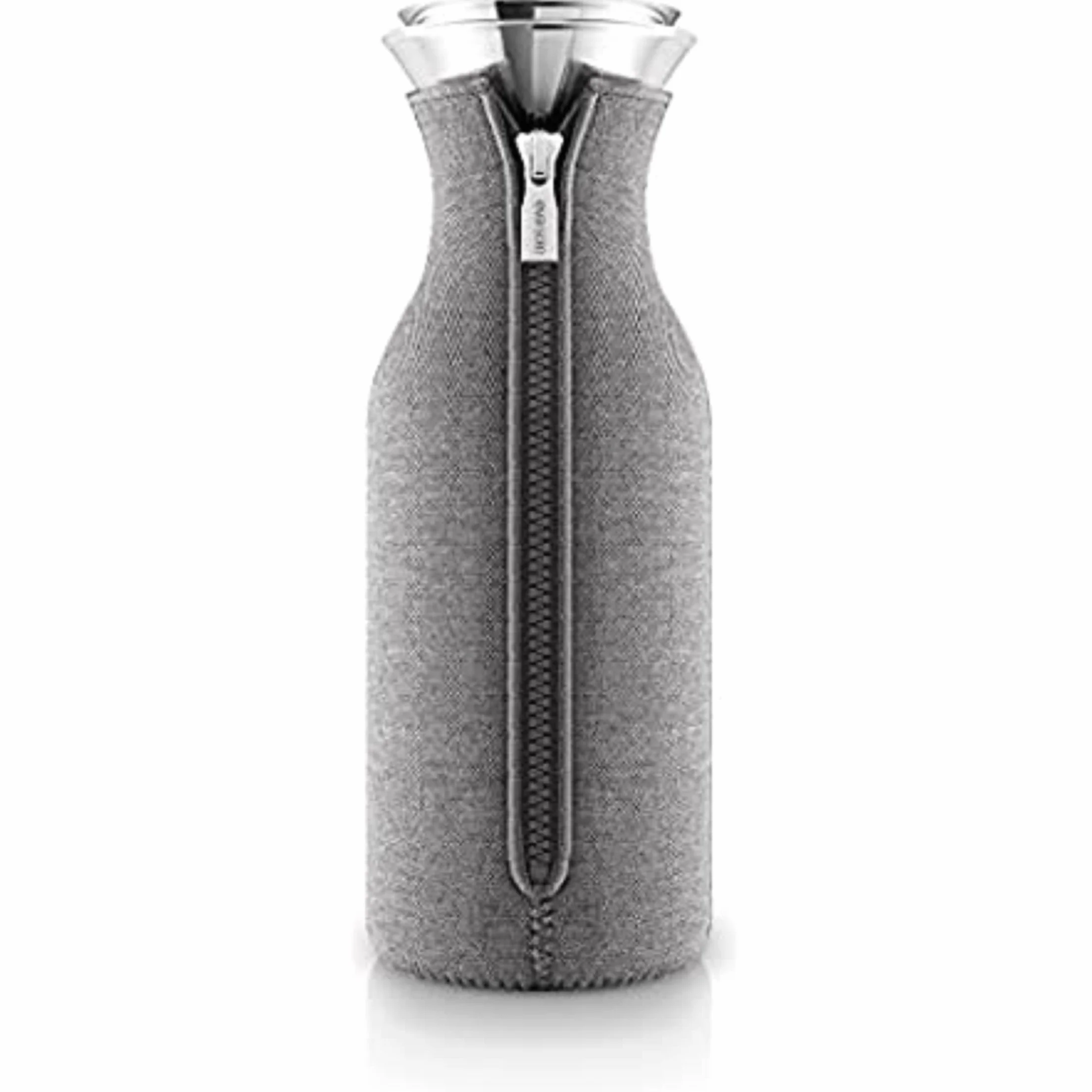 EVA SOLO Jarra para frigorífico | Diseño escandinavo | 1 litro – 1,0 litros | Vidrio borrosilicato de Acero Inoxidable | Apta para lavavajillas | 100% antigoteo | Dark Grey Wowen