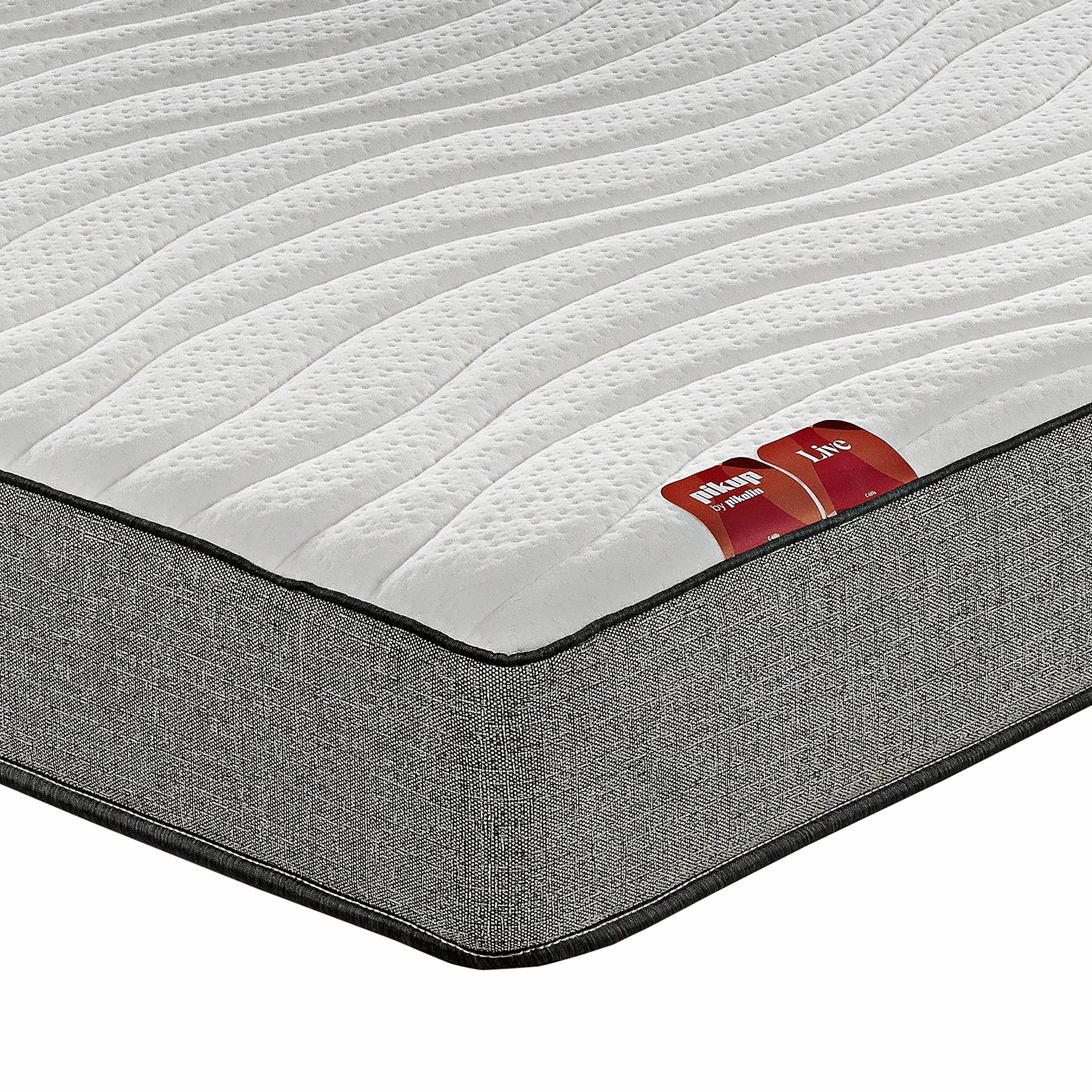 PIKOLIN Colchón PIKUP Ultra | Viscoelástico y Espuma HR | Firmeza Media-Alta | 26cm | Confort Extra Suave | Ventilación Alta | 90x200