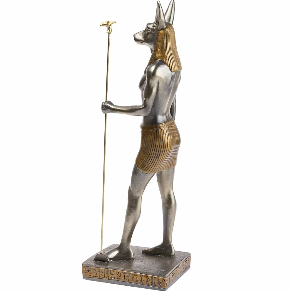 Egipska Statuetka Dekoracyjna Anubis