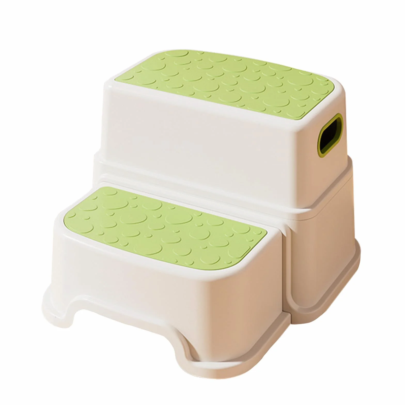 Taburete infantil 2 niveles antideslizante robusto 23 cm alto soporta 113 kg
