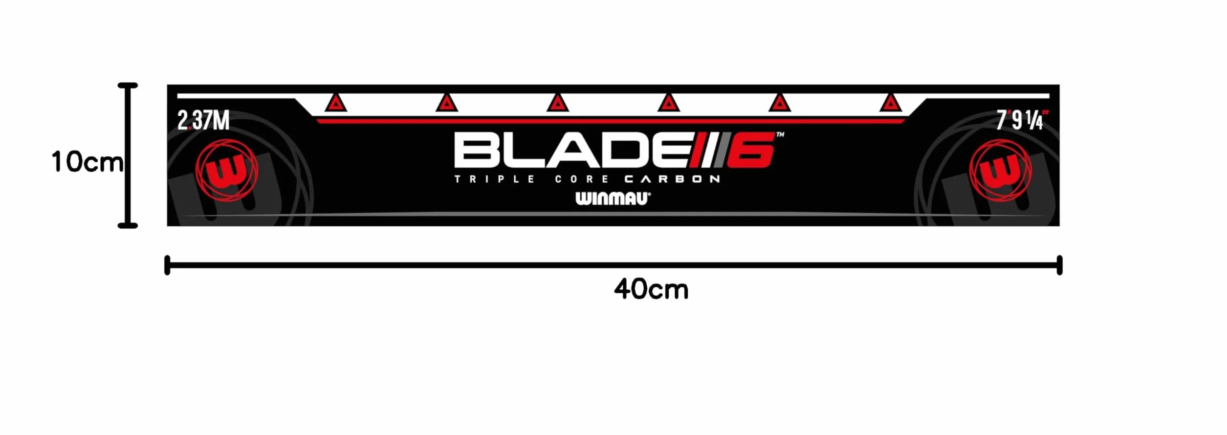 WINMAU Dardos Oche Líneas Marcador de Línea de Lanzamiento Alta Visibilidad