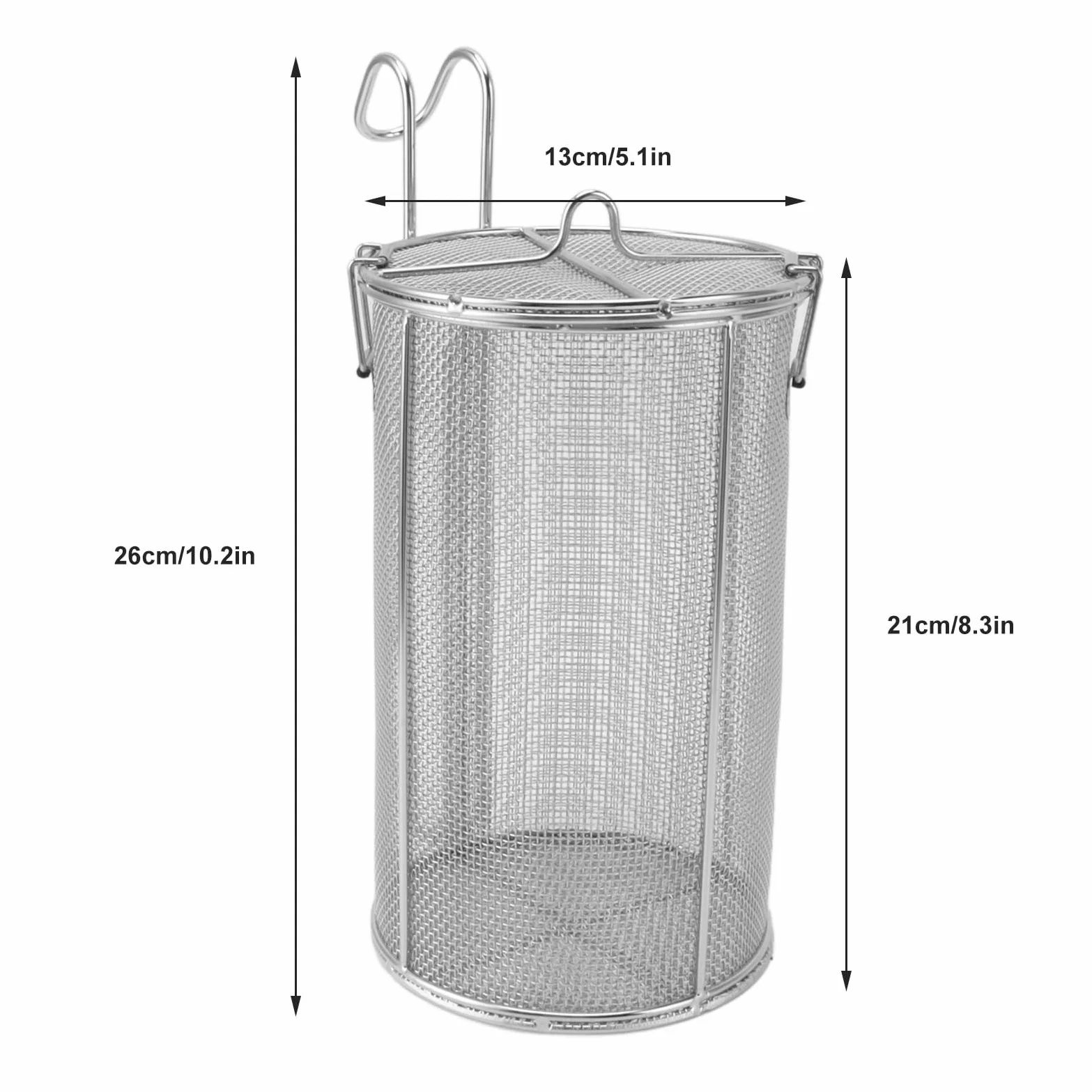 Colador de Especias de Acero Inoxidable de Gran Capacidad con Telescópico para Cocinar