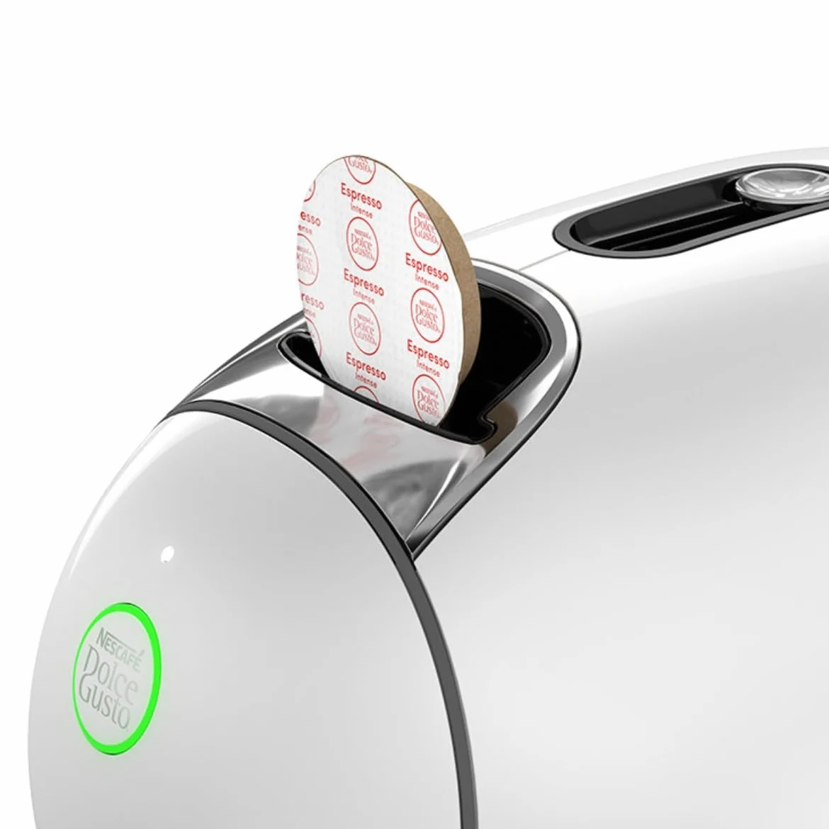 KRUPS Nescafé Dolce Gusto NEO SmartBrew 3-en-1, máquina de café para cápsulas compostables, tecnología patentada, cafetera conectada, fácil de usar, blanco, KP830110