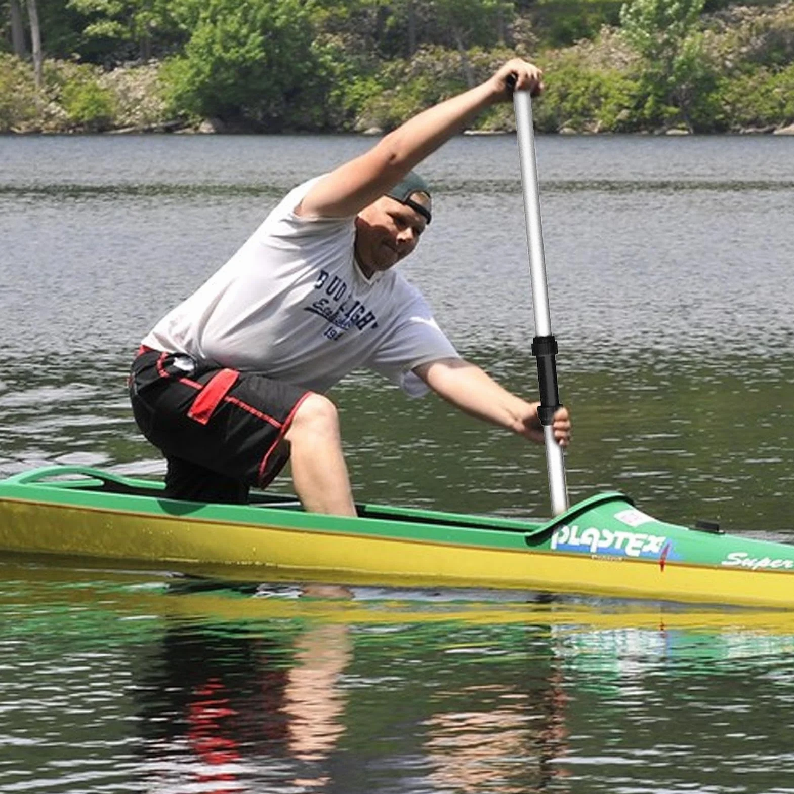 Palas De Kayak Ajustables Desmontables De Aluminio para Barco Hinchable Portátiles