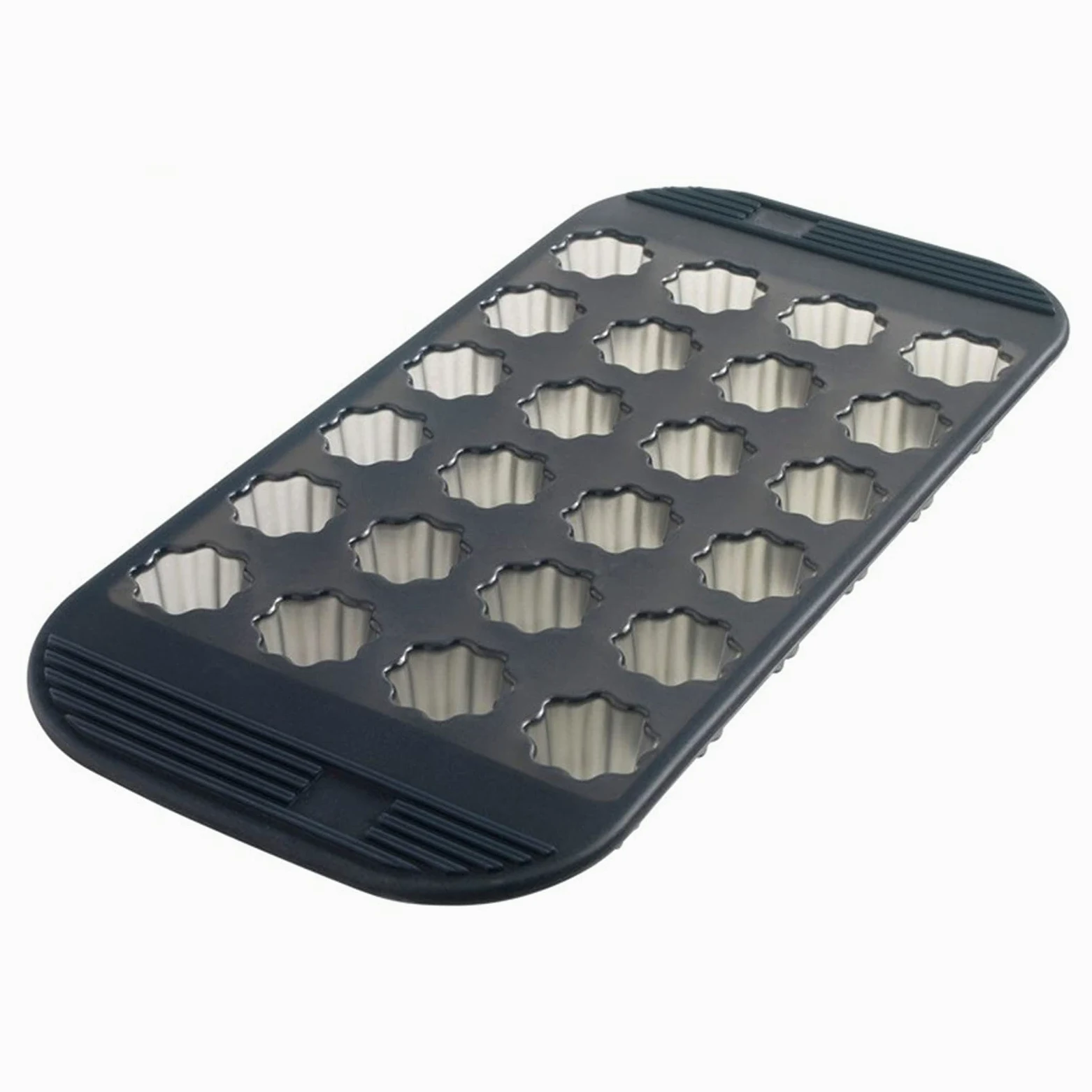 Molde de Silicona para Utensilios de Cocina, 24 Tazas, Ideal para Hornear Pan y Pasteles. Apto para Horno, Antiadherente y Seguro para Uso alimentario.