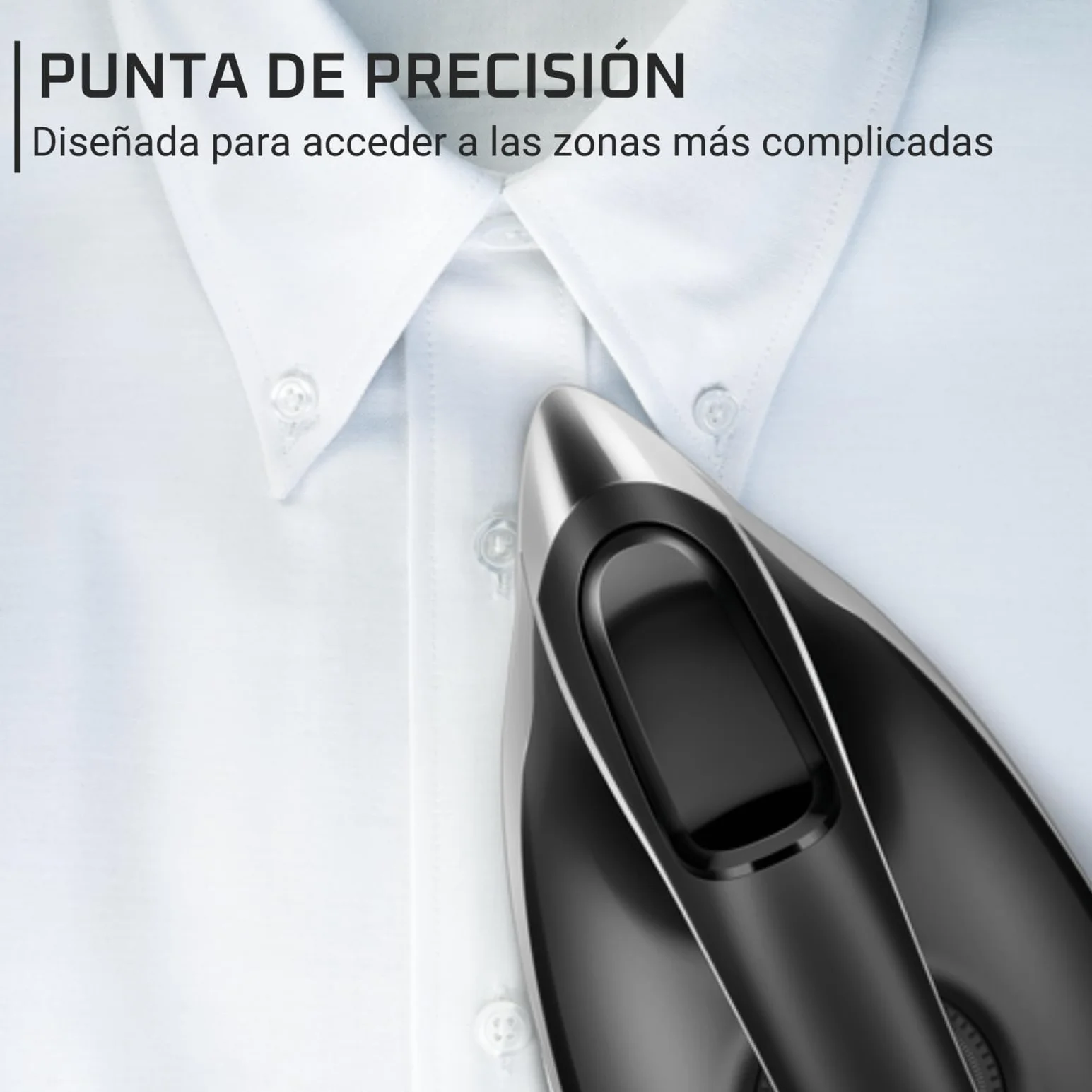 Rowenta Turbosteam VR8322 Centro de planchado 6.5bares, golpe vapor 370g/m, suela MiscroSteam 400, bloqueo para transportar con una mano, sistema antical, modo Eco, depósito agua 1.7L,Negro