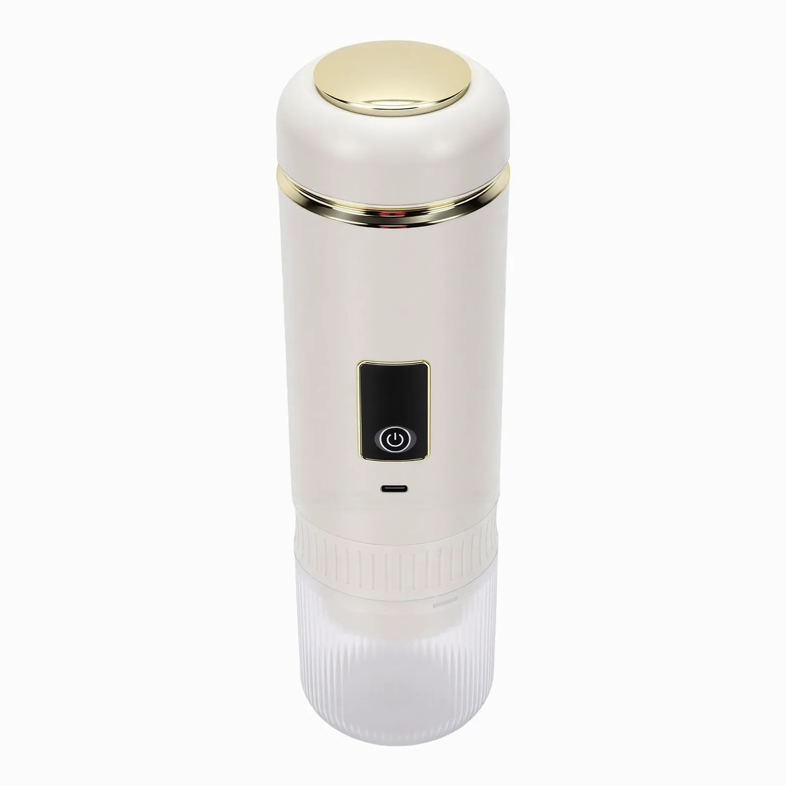 RIZGHWOY Portátil 200ML Recargable Inalámbrica, Auto-calentable para Cápsulas de café y café Molido
