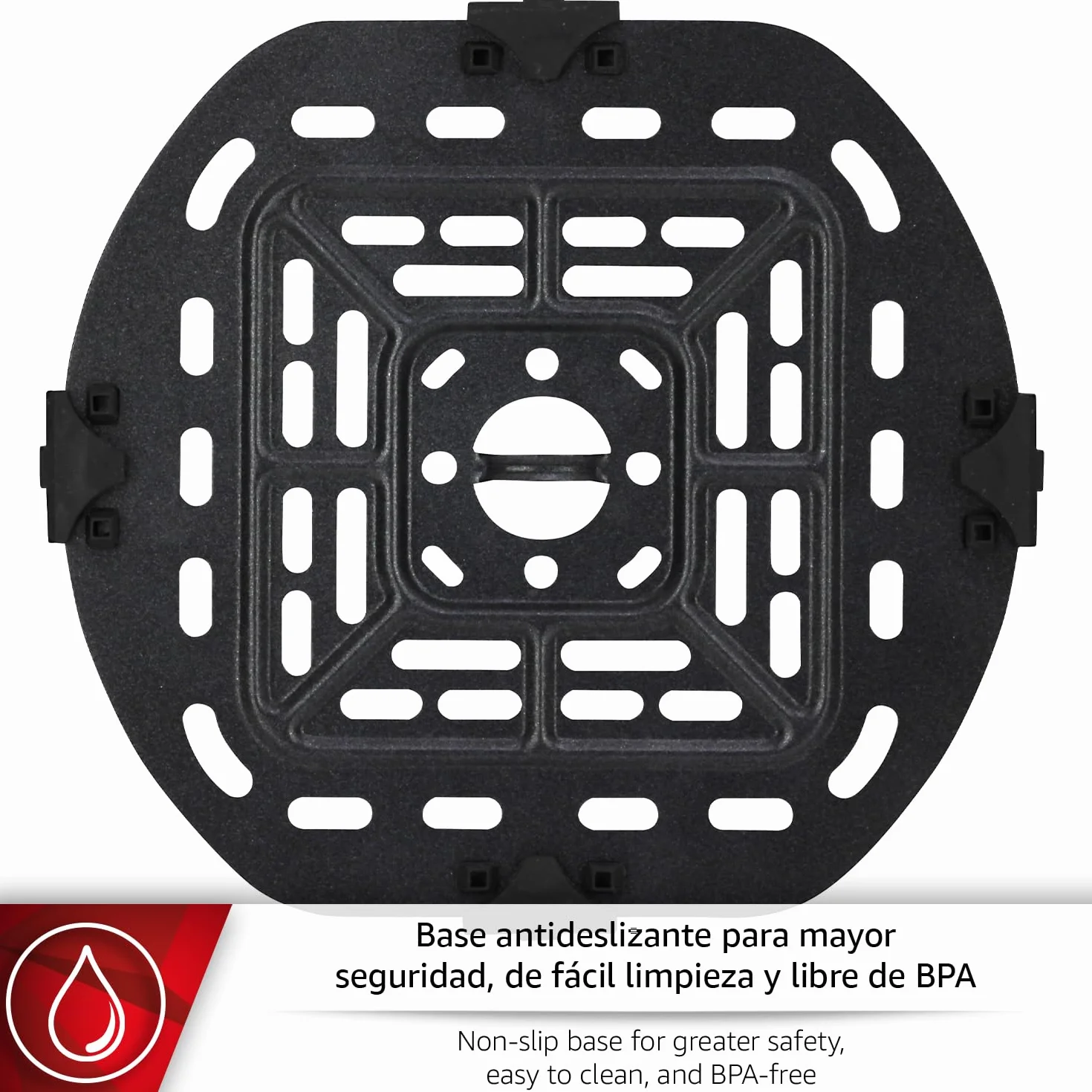 Magefesa Calea - Freidora de Aire Blanca de 3L, 1500W, Control de Temperatura, Multifunción, Cocina Sana, Base Antideslizante, Libre de BPA