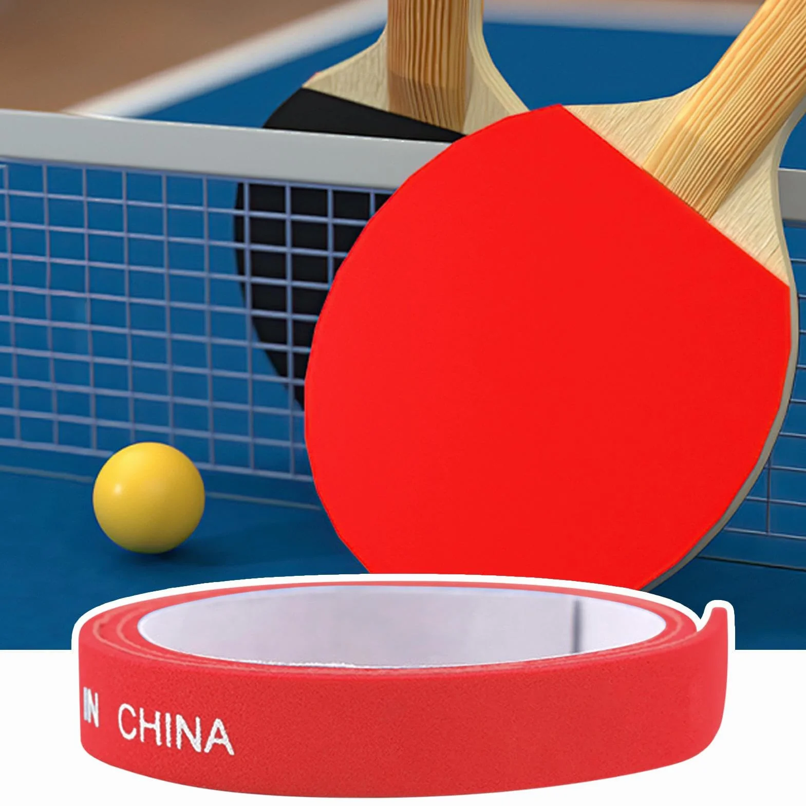 Cinta Protectora Lateral para Tenis de Mesa 10 Unidades Raquetas Accesorios Antichoque
