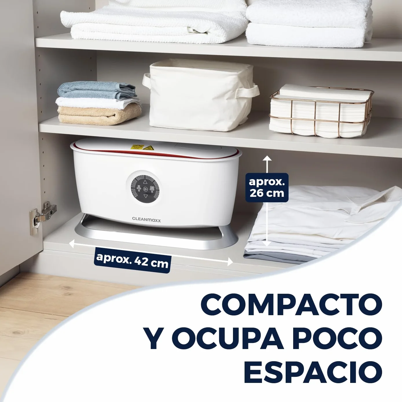 CLEANmaxx Plancha automática de camisas PRO STEAM + accesorio para pantalones | Función vapor, pantalla táctil | Plancha para camisas y blusas | Reduce olores, desinfecta, alisa, refresca
