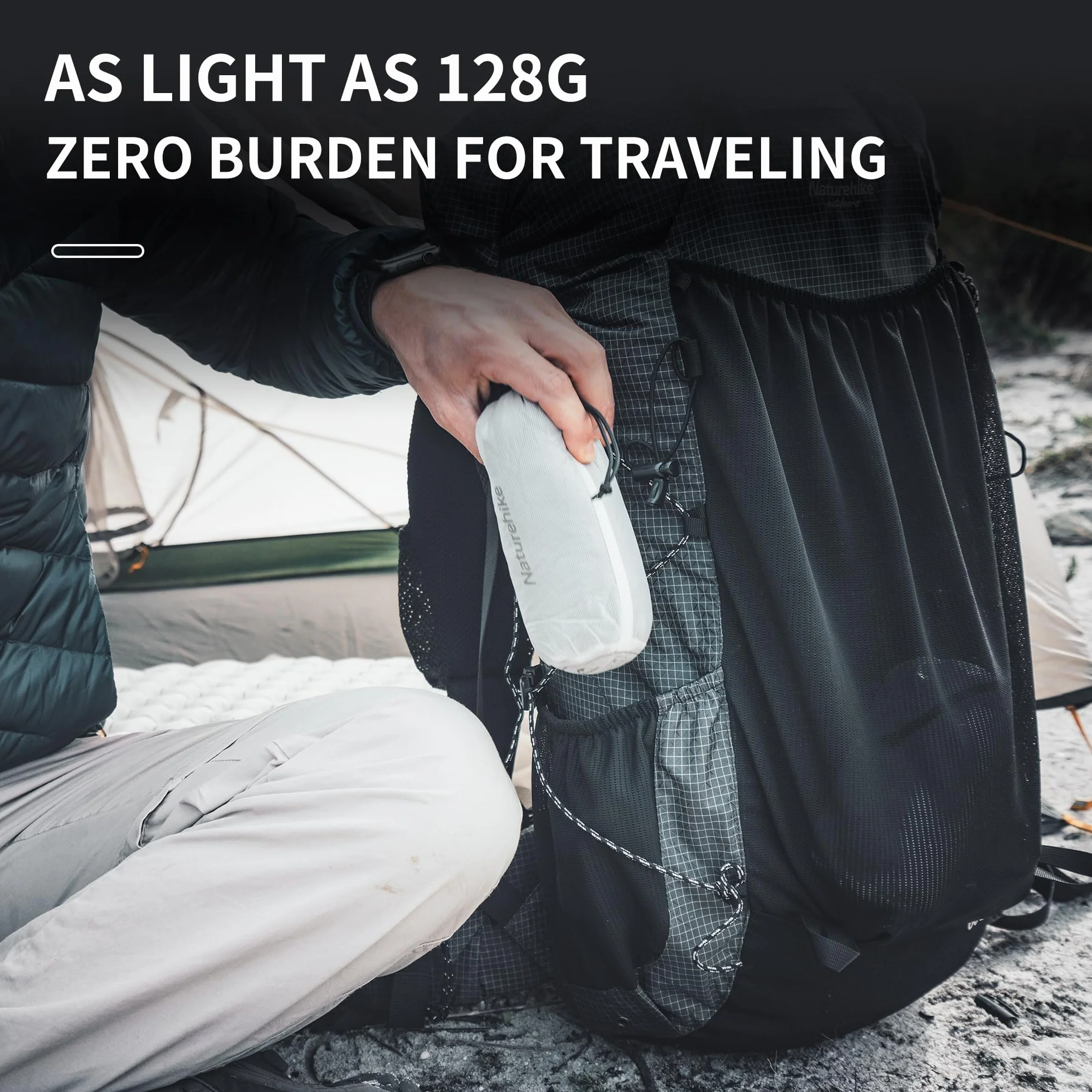 Naturehike Saco de Dormir Ultraligero 128g Manta de Viaje para Cabaña Mochileros Camping