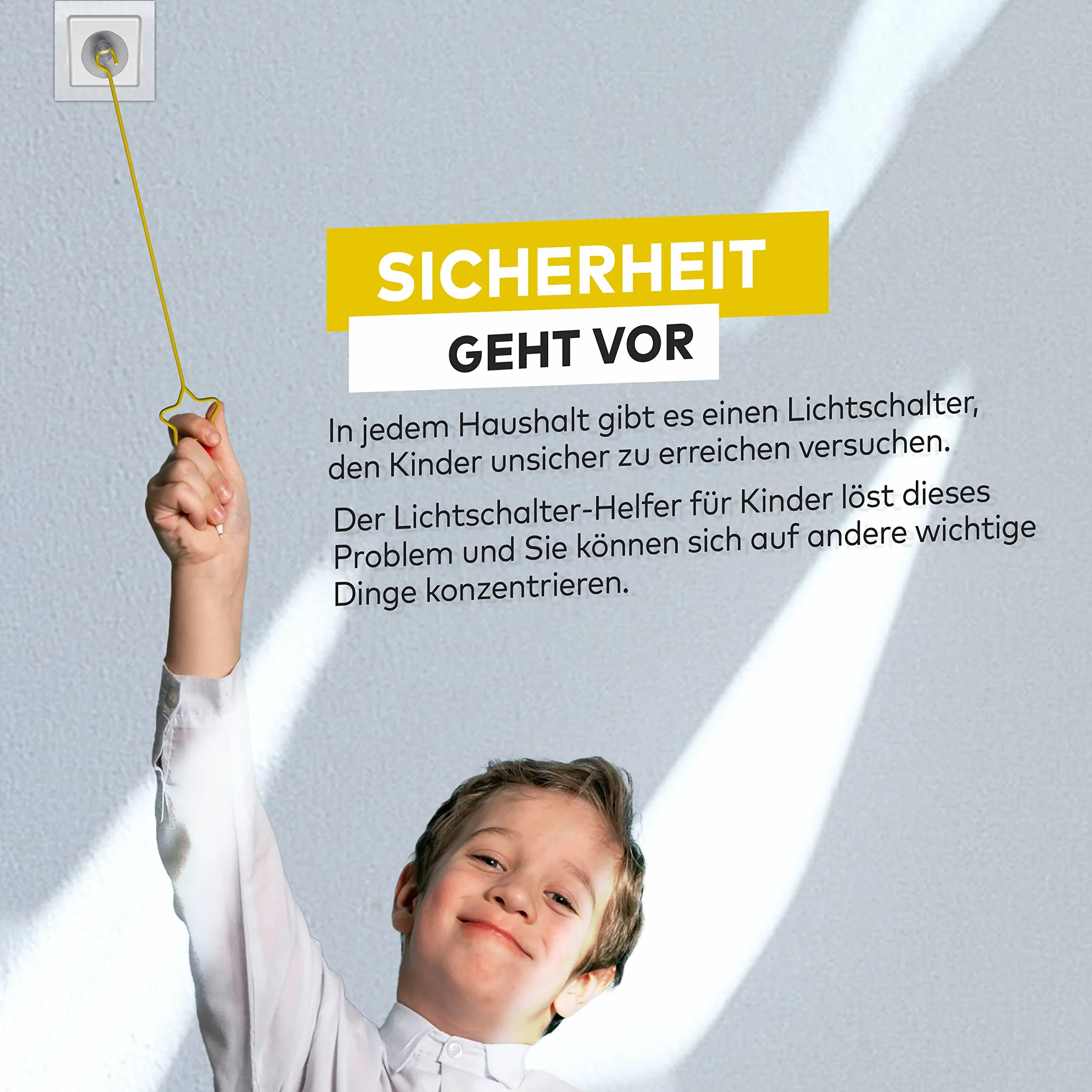 Extensión de interruptor de luz para niños fácil de agarrar - 3 modelos multicolor
