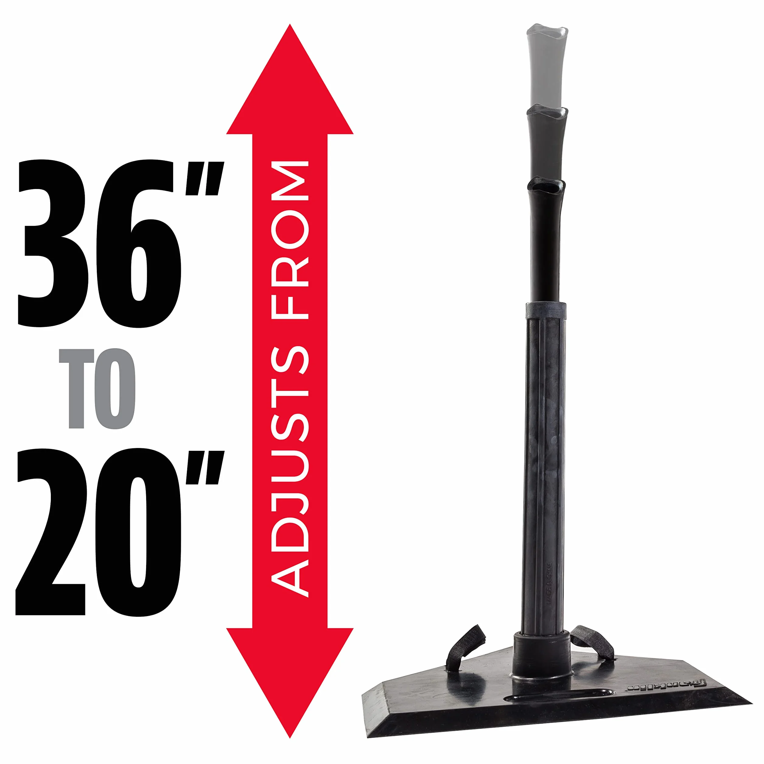 Franklin Sports One-Position Rubber Batting Tee para Béisbol, Bateo, Soporte, Camiseta Juvenil Ajustable, Talla Única