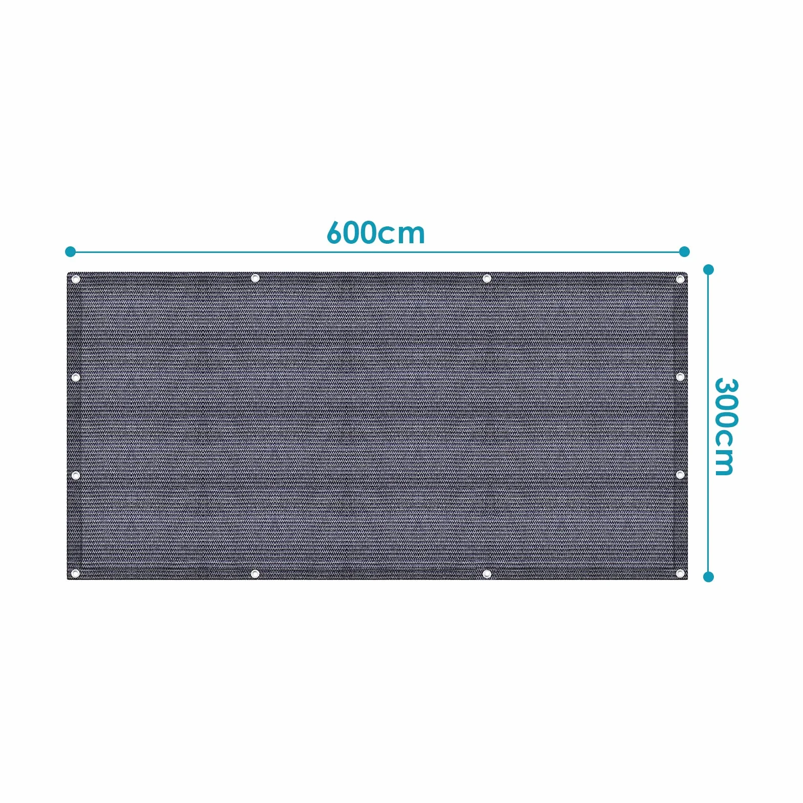Alfombra para Toldo Transpirable Antideslizante Lavable Camping Exterior 12 Agujeros 13 Clavijas Bolsa Transporte Gris Azulado