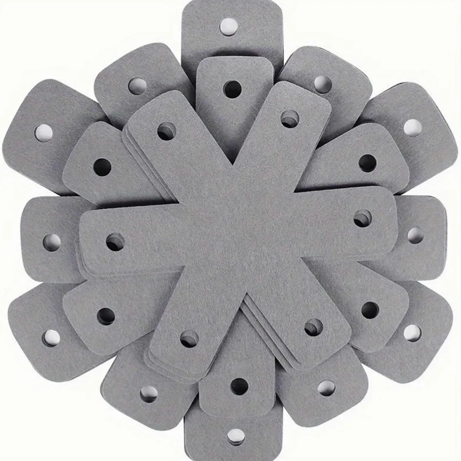 24 Uds Protectores de ollas y sartenes, divisores Utensilios Cocina 4 tamaños Diferentes, Almohadillas separadoras apilables, for Proteger S para la Cocina
