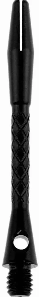 POFET Pack de 12 cañas de dardos en metal negro, accesorios para harrow tallos de aluminio con rosca estándar