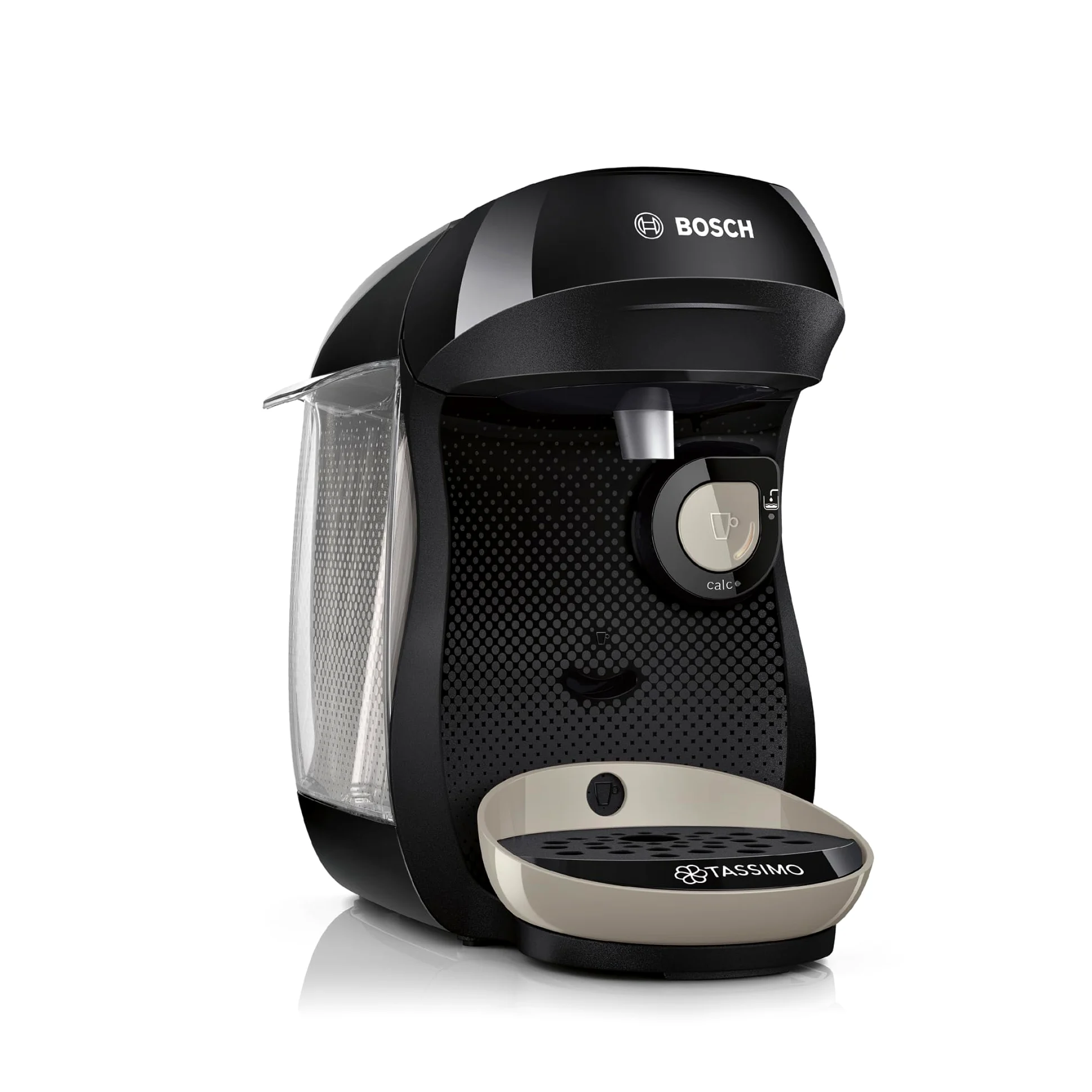 Bosch - Cafetera multibebida Tassimo Happy Friendly, OneTouch, Intellibrew, Beige, TAS109E