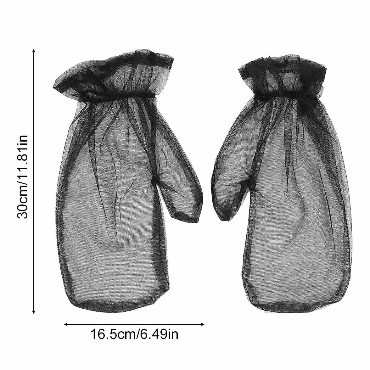 Tokaneit Guantes de Malla Repelentes de Insectos para Exteriores, Protección de Manos, 1 Par