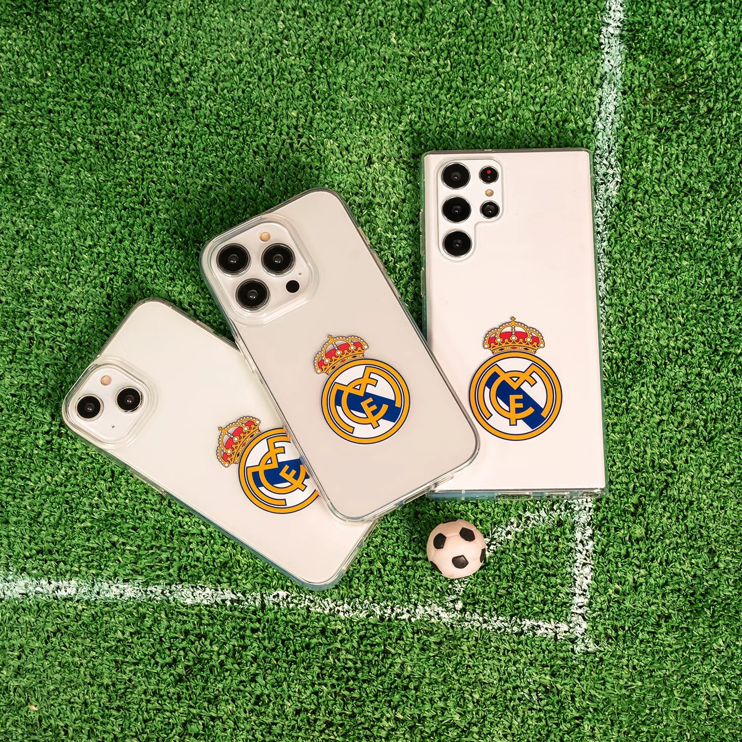 Funda Real Madrid para Xiaomi 14, transparente, silicona flexible, licencia oficial