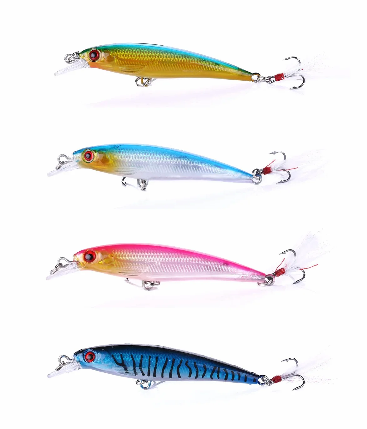 DEZ 4 PCS Señuelos de Pesca Spinning Mar Jigs Anzuelo para Pescado