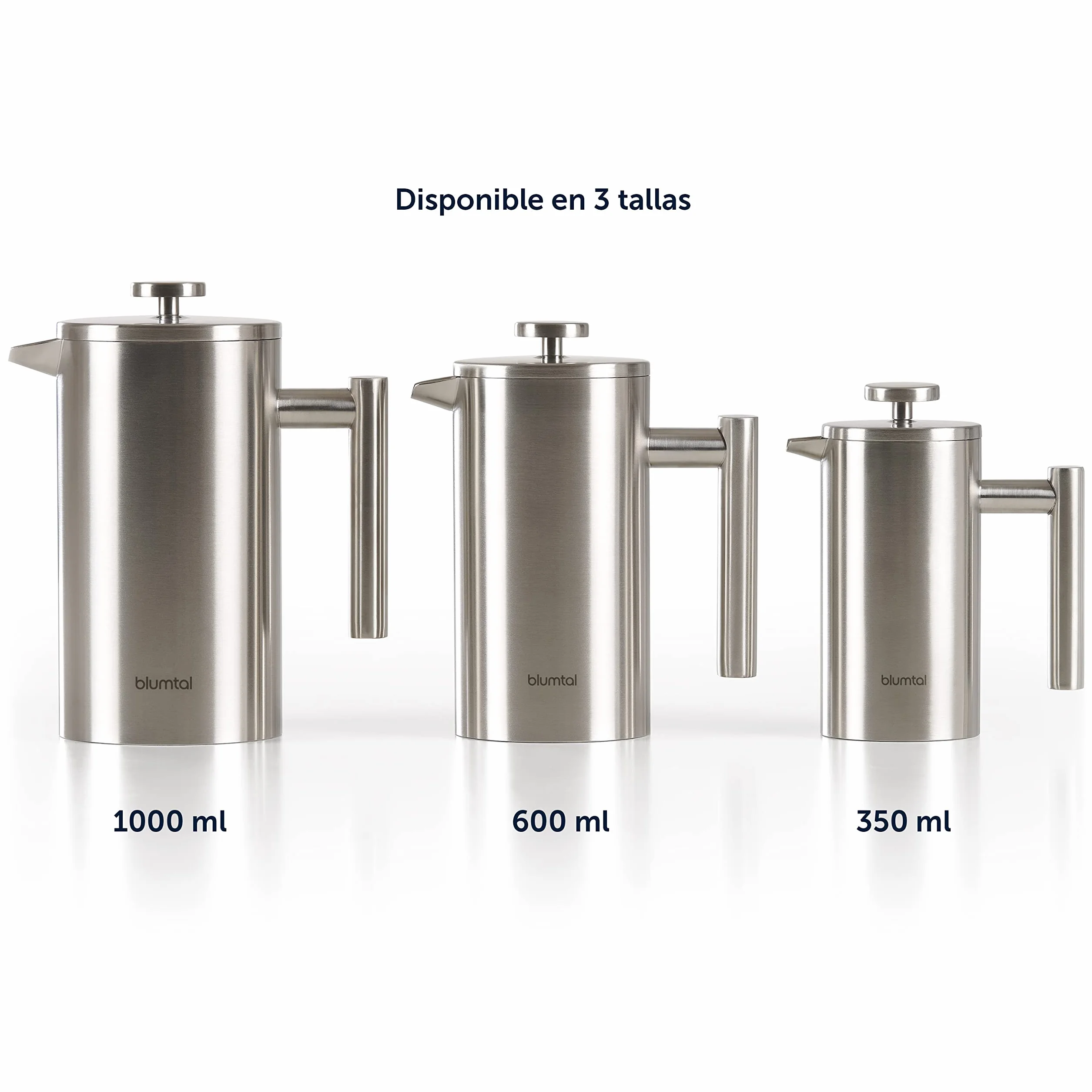 Blumtal Prensa francesa de Acero Inoxidable 350 ml Cafetera termo doble pared aislada con filtro recambio
