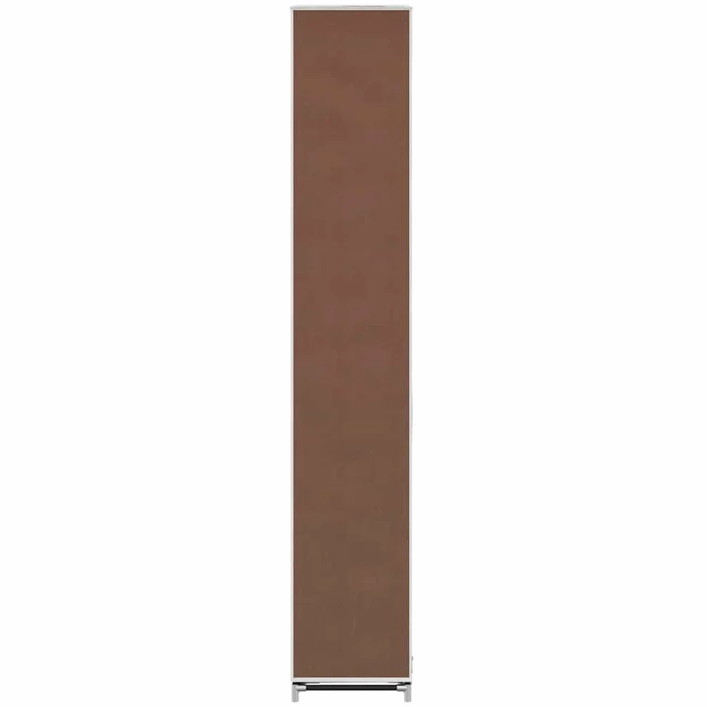 Armario para zapatos (8 capas, tejido no tejido marrón, 57 x 29 x 162 cm, ahorra espacio, apilable para pasillo, dormitorio, pasillo, pasillo, almacenamiento cerrado para hasta 20 pares de