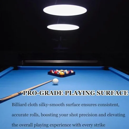 Paño de billar de fieltro 9 pies, nailon, suave, resistente al desgaste, fácil de limpiar para hogar, bar, club