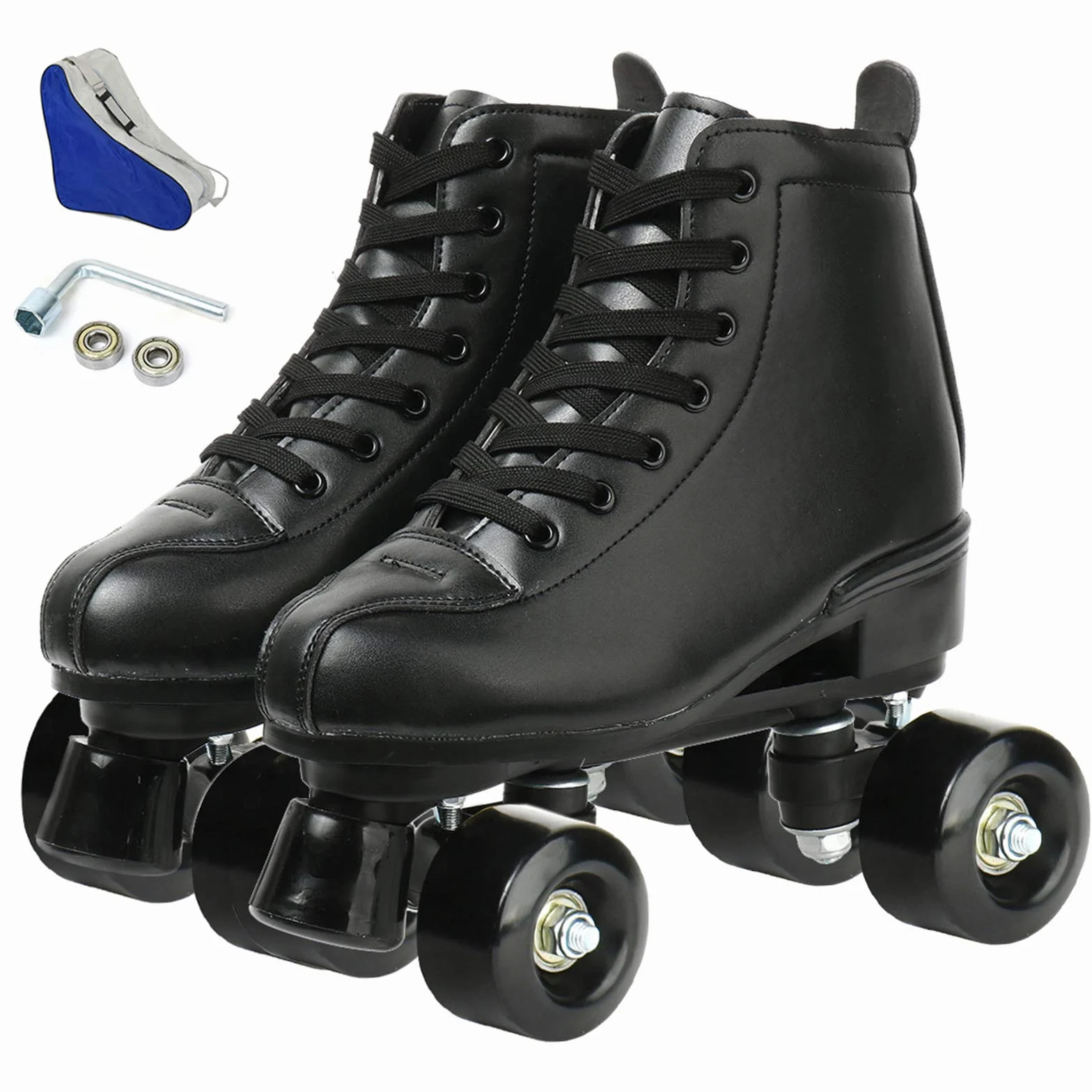 Patines de Doble Fila Ajustables Hightop Indoor Outdoor Adultos