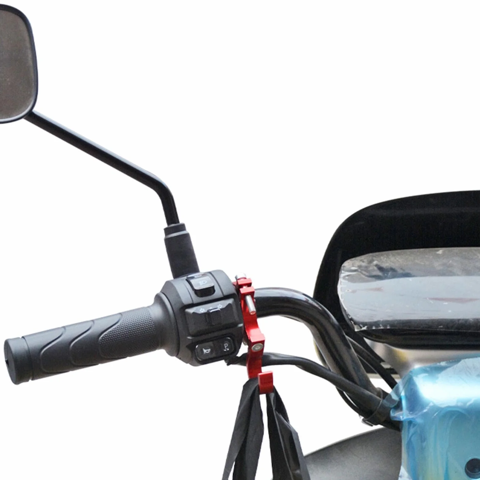 Ganchos de aleación de aluminio para motos eléctricas y scooter - Soporte de manillar