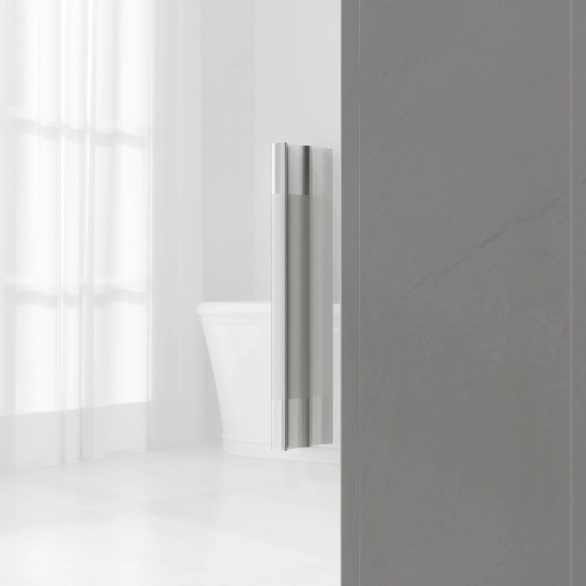 HOMCOM Armario de Baño de Pared Columna de Baño Estrecho con Estantes Ajustables y 2 Puertas Mueble de Baño Moderno para Espacio Pequeño 40x30x160 cm Blanco Brillo
