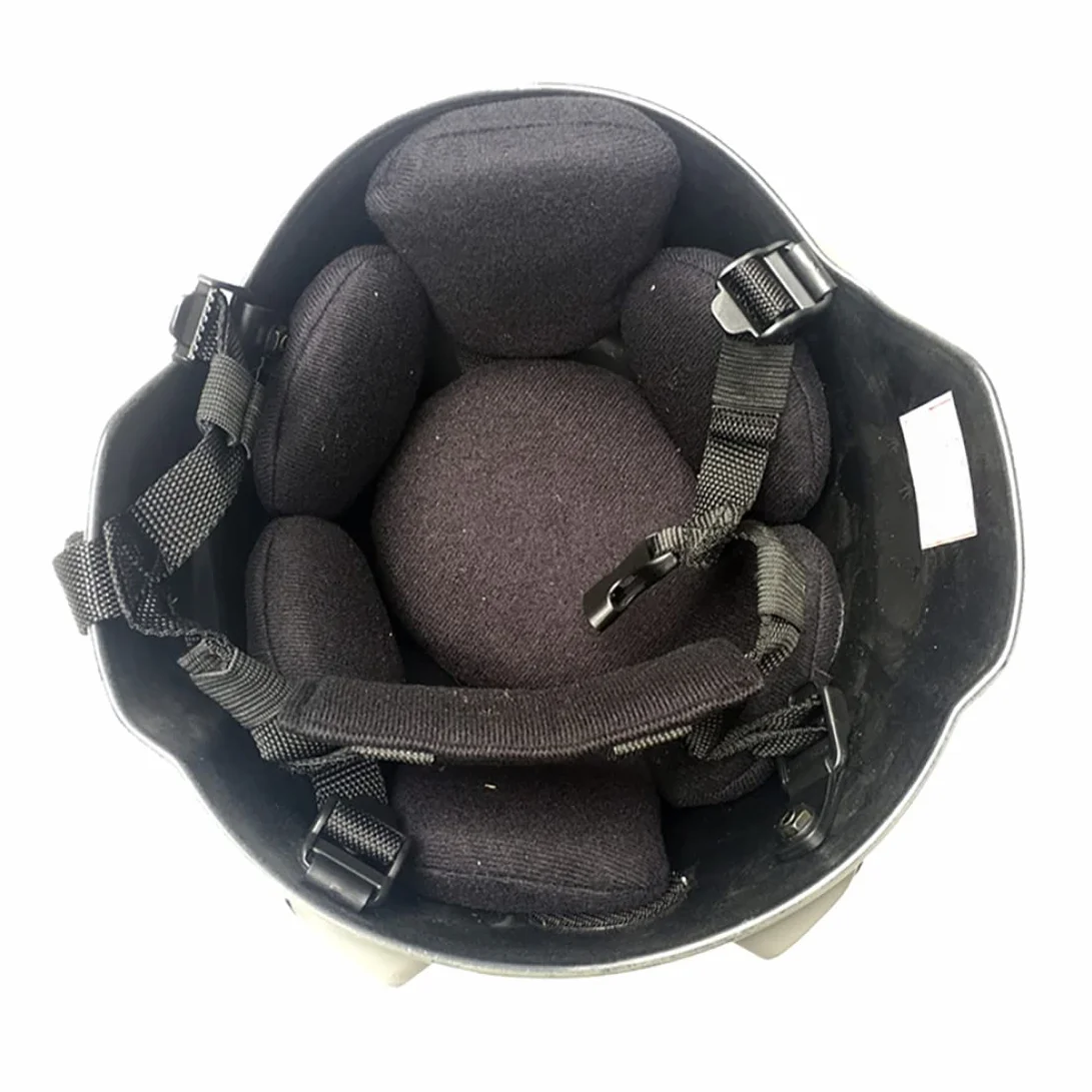 Tamaño de Casco de Airsoft rápido de Airsoft Casco Universal Casco Ajustable Rail Lateral NVG Montaje Protector de protección para Caza, Negro