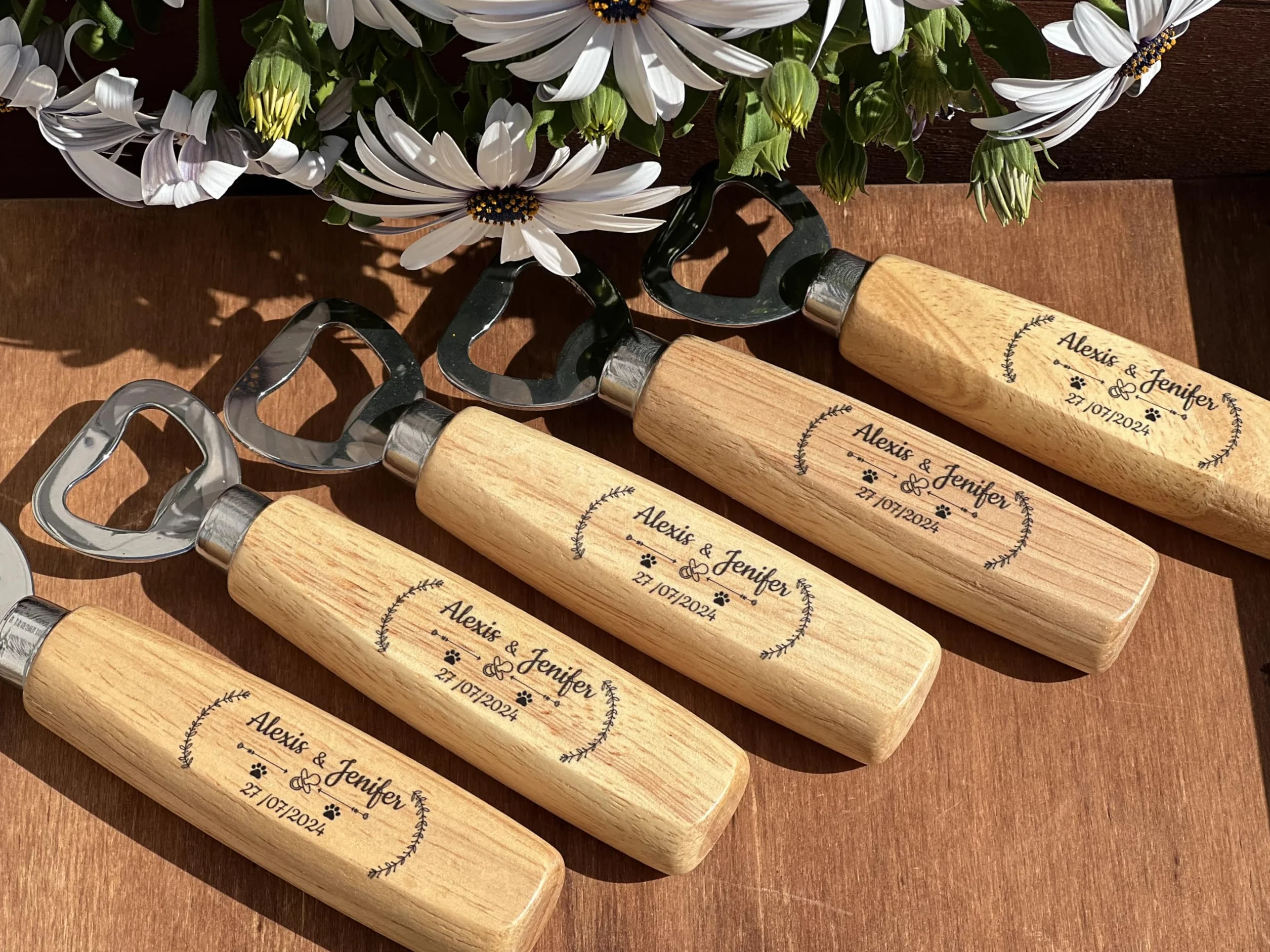 Abrebotellas clásico personalizado con nombre o logotipo, imanes personalizados, regalo original