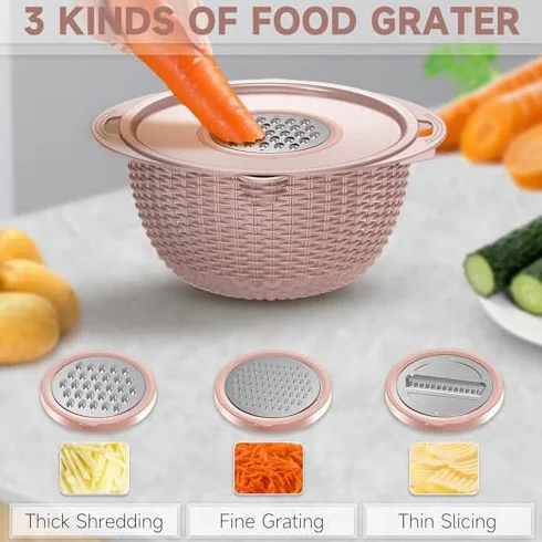 Juego de colador con cuenco para mezclar, colador de alimentos de cocina para pasta, arroz, frutas y verduras, ideal para preparación de ensaladas y artículos esenciales para el hogar