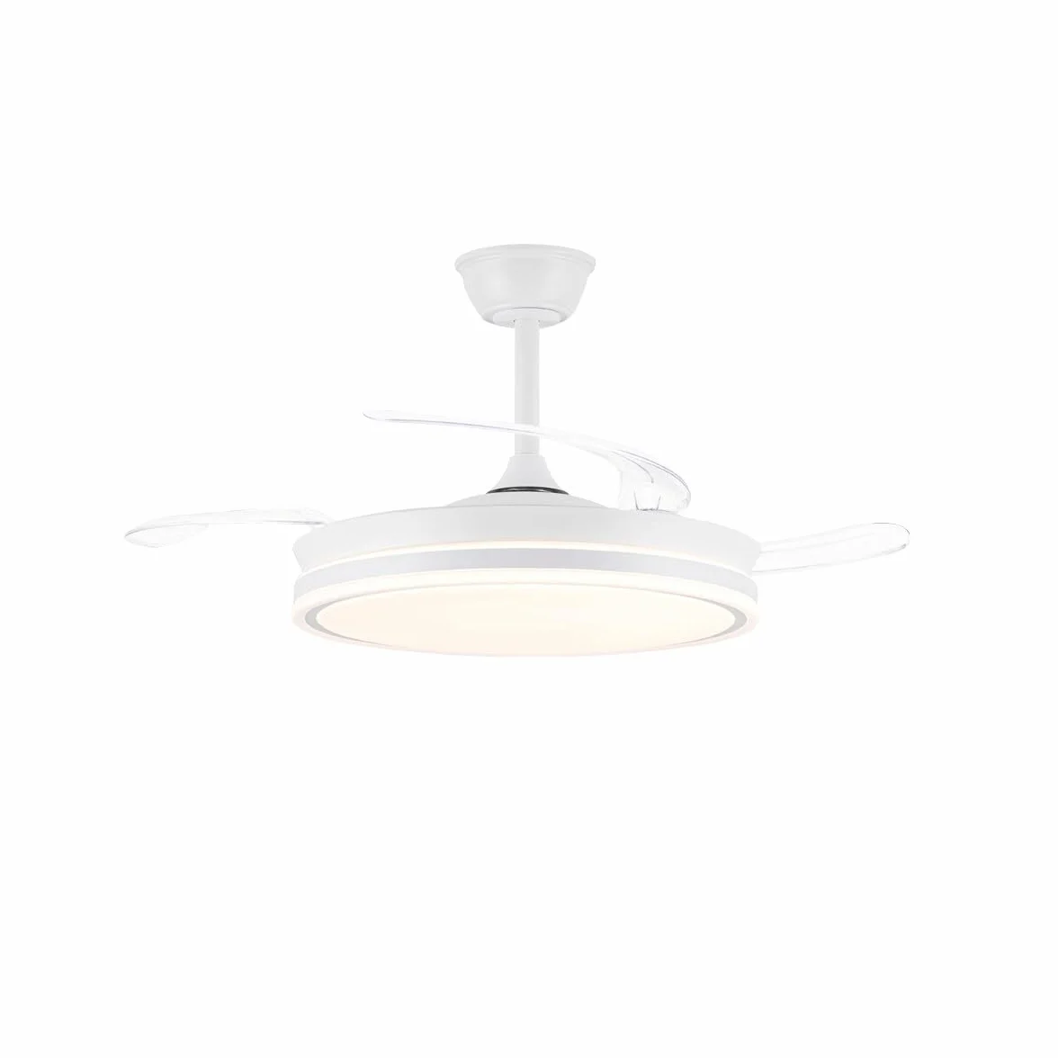 Ventilador LED aspas retráctiles Evo Blanco 72W 7920Lm CCT Dim Smart