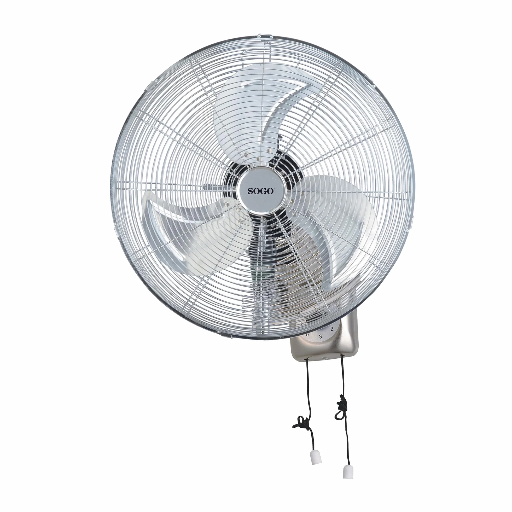 SOGO Ventilador Industrial de Pared 18 Pulgadas Potente 150W para Espacios Grandes - Ventilador Oscilante con Aspas de Metal e Inclinación Ajustable - Ventilador de Pared Silencioso con 3 Velocidades