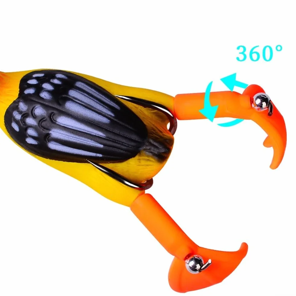 Señuelo flotante de pato con acción vibratoria para depredadores