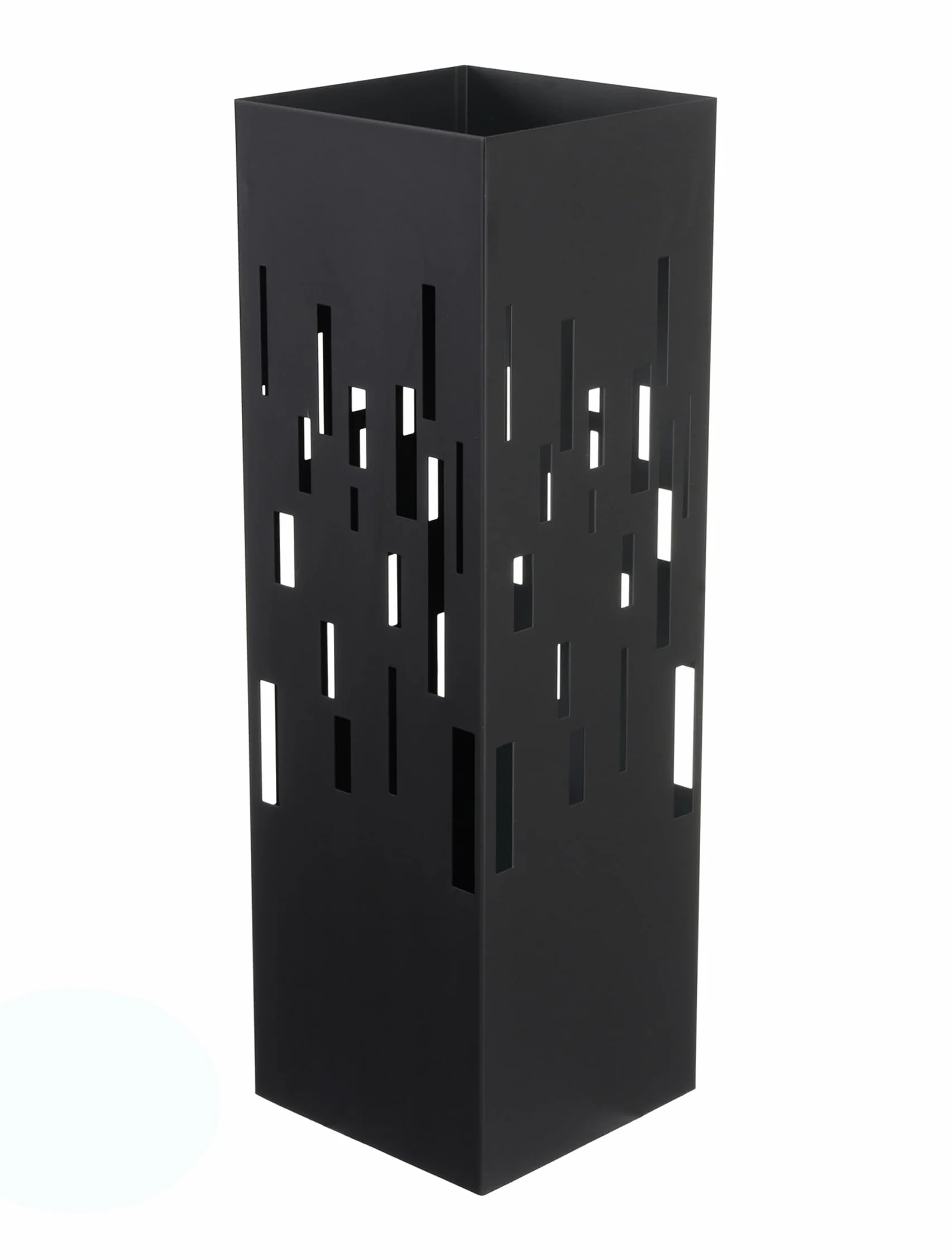 HERSIG - Paraguero Metálico - Paragueros Modernos y Decorativos - Paragueros Originales para Entrada, Recibidor, Oficina o Comercio | Paragüero de Diseño Elegante y Funcional - Diseño Moderno - Negro