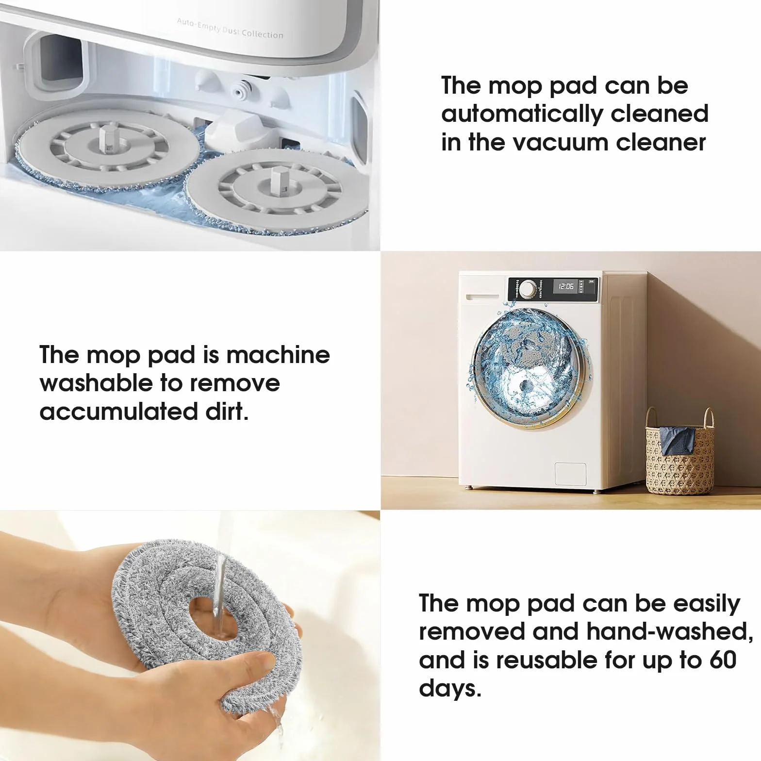 10 Piezas de Paños de Limpieza Compatibles con Robots Aspiradores Dreame L10s Ultra/L10s Pro Ultra Heat/L10 Ultra/L10 Prime/L20 UltraX40 Ultra Complete/Xiaomi X10+X20+/Mova E30E40P50V50 UltraZ60 Ultra