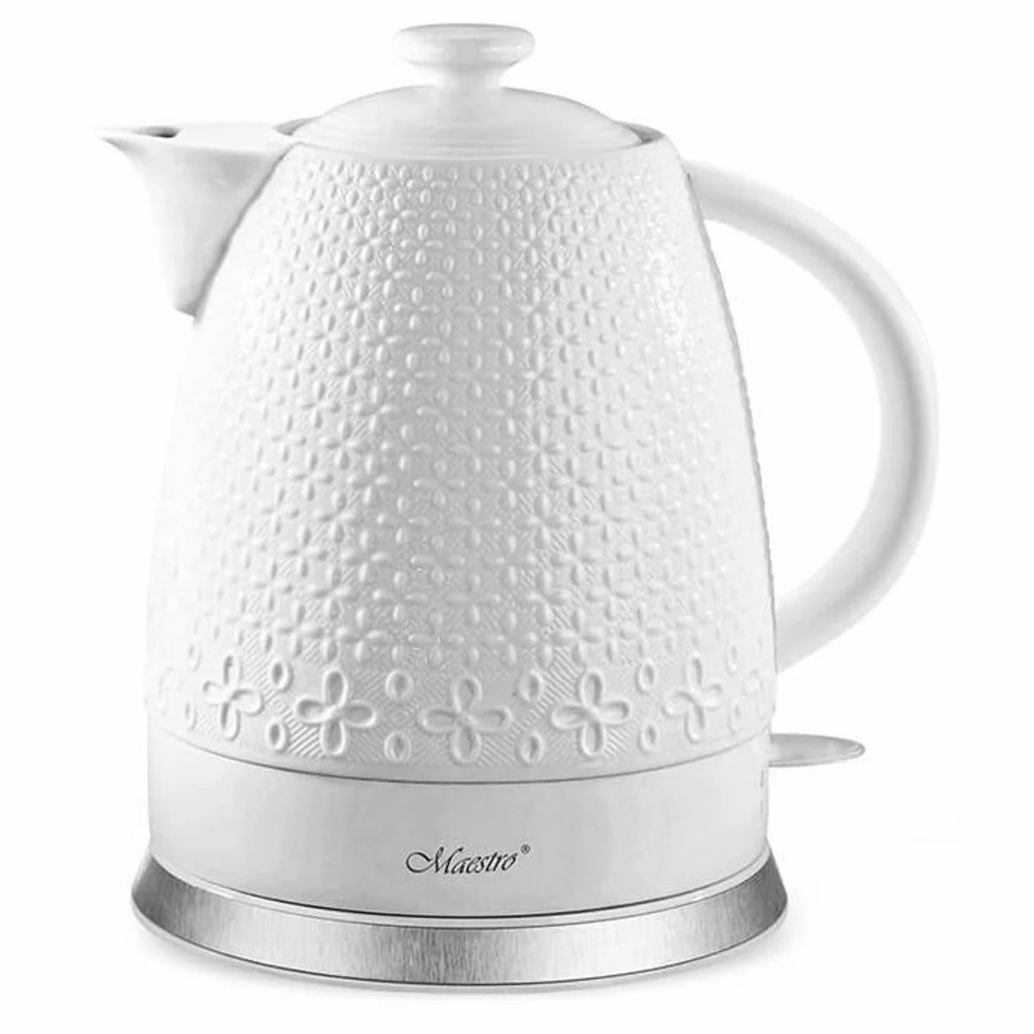 Maestro MR-073 Hervidor eléctrico de cerámica 1,5L 1200W Blanco