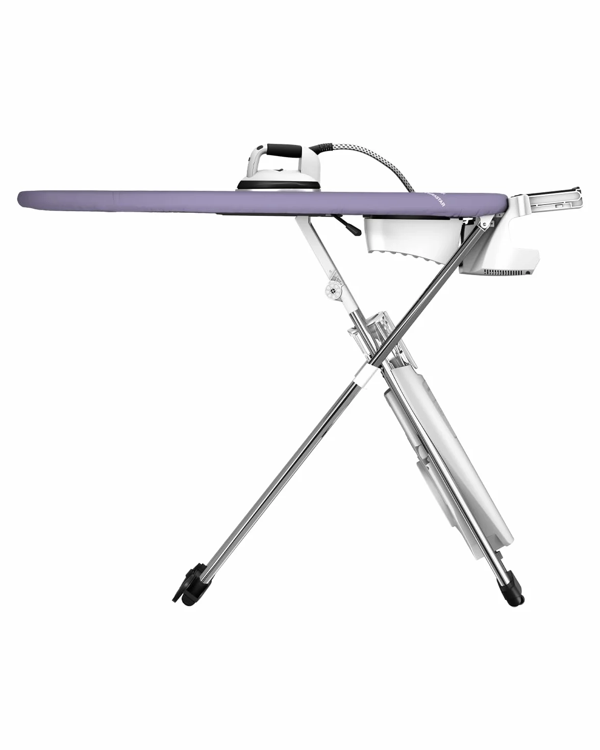 Laurastar S Pure Xtra Sistema de Plancha, Vapor Higiénico Elimina Bacterias y Ácaros, Mesa Activa, Ruedas, Depósito Desmontable