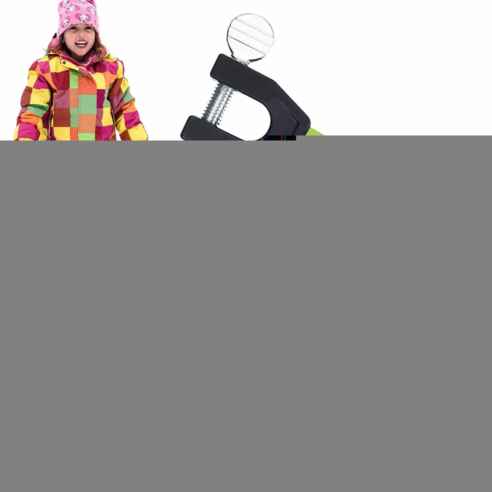 Conector de esquí para snowboard de acero inoxidable, ayuda de entrenamiento portátil