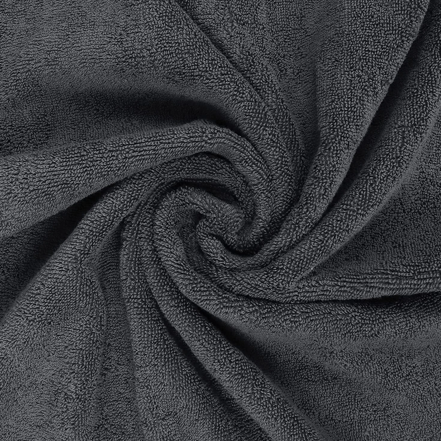 Utopia Towels - Conjunto de Toallas de baño (Paquete de 4, 69 x 137 cm) Toallas de algodón 100% Ring-Spun (Gris)