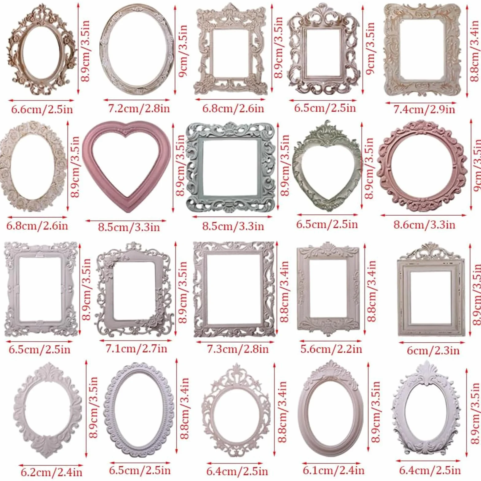 40 hojas de borde de encaje para scrapbook, marco de foto vintage con relieve en hueco, material de fondo para scrapbooking, marco de ventana de papel para diario vintage y accesorios de
