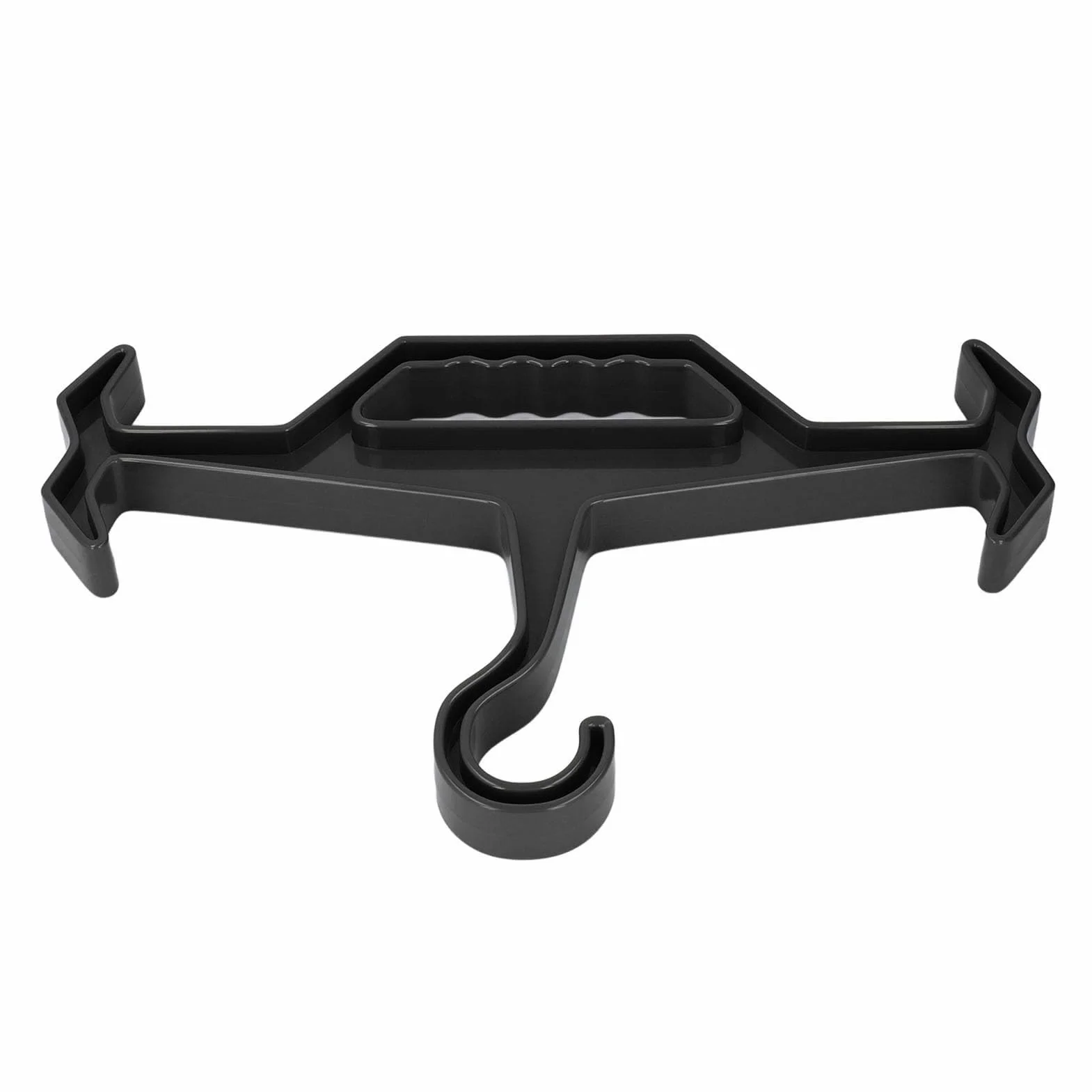 Denash Exposición de Ropa Ligera de Percha de Servicio Pesado Equipos Tácticos, Aplicación de la Ley y Armadura de Cuerpo, Diseño Portátil (Black)