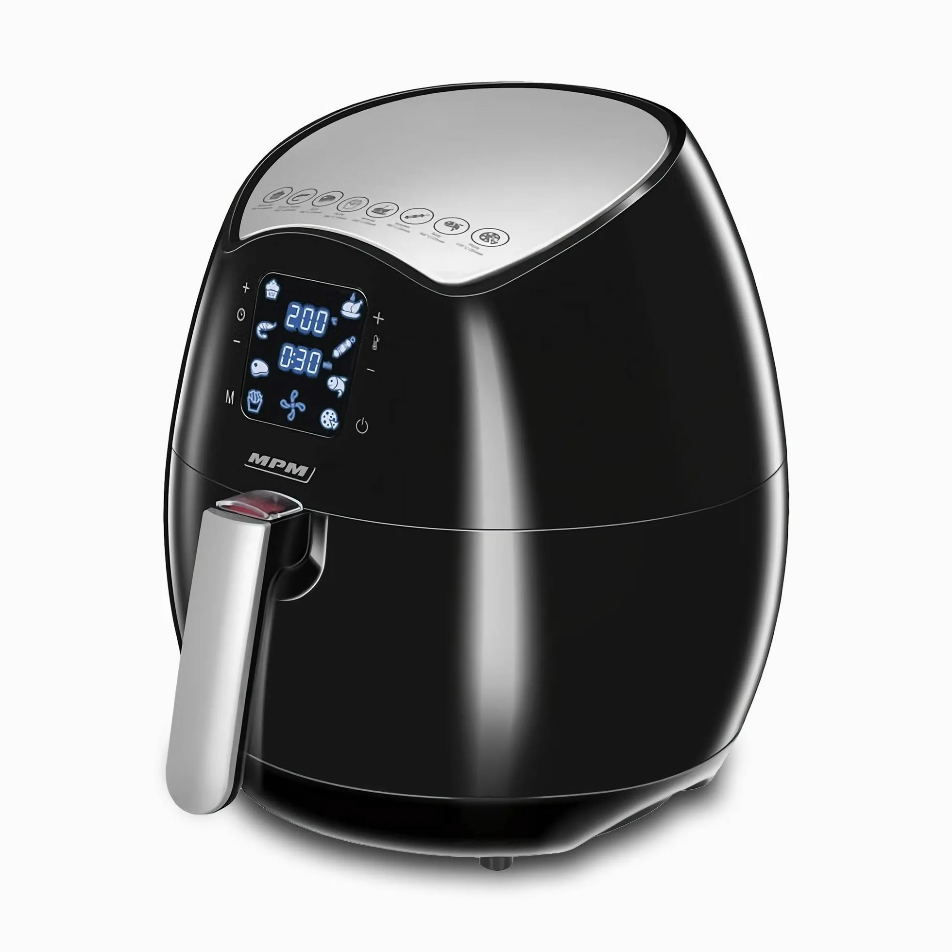 MPM MFR-06 Freidora de Aire sin Aceite, 4.5L, Pantalla Digital, Táctil, Airfryer con 8 Modos Preestablecidos, Temporizador y Temperatura Ajustable, Cocina Saludable, sin BPA, 1500W