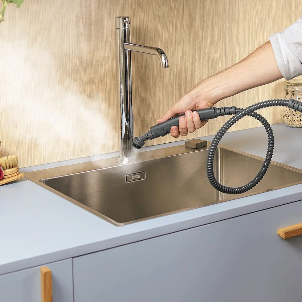Polti Vaporetto PAEU0399 Kit de 4 Cepillos Pequeños con Cerdas de Nylon para la Limpieza de Azulejos, Cocinas, Juntas y Sanitarios