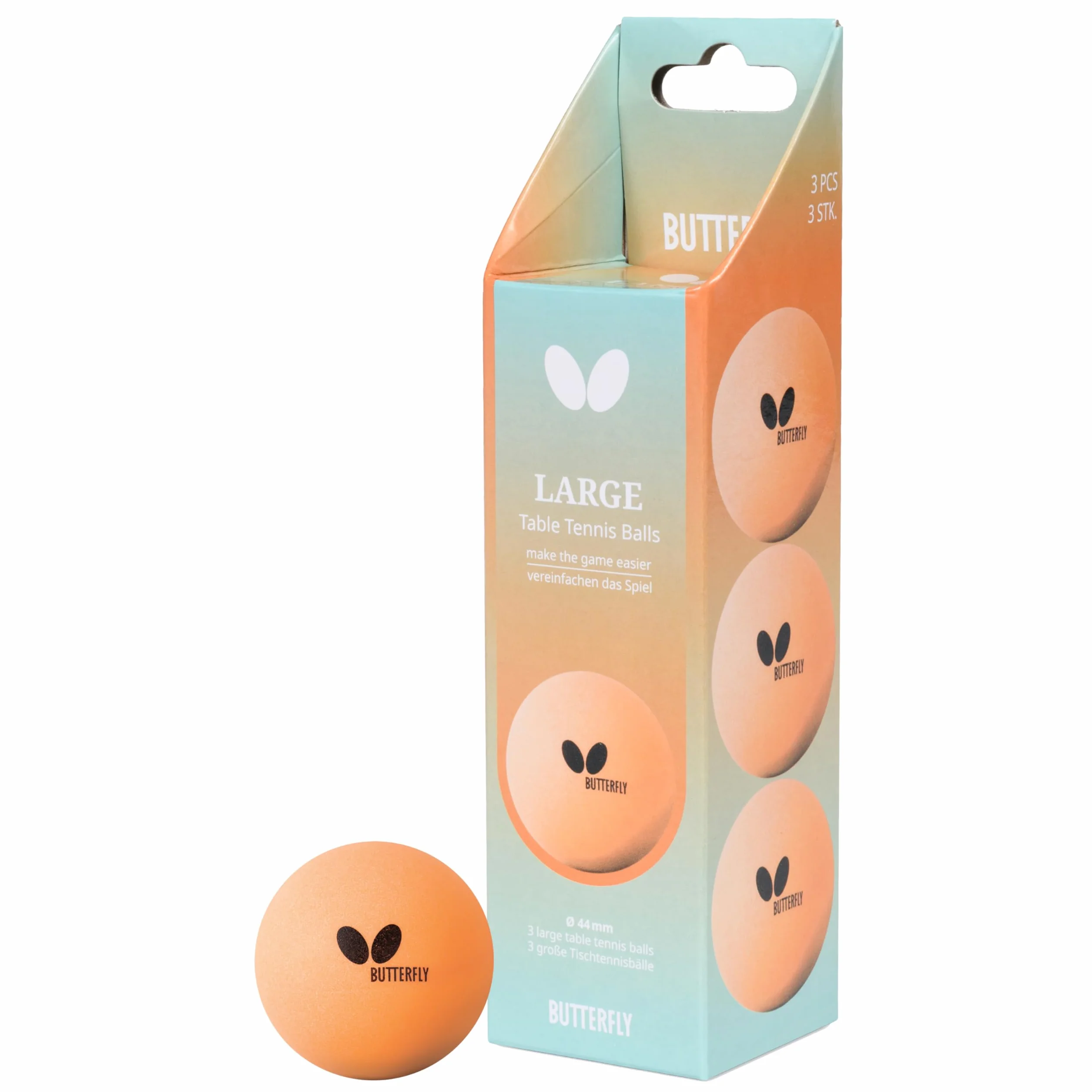 Butterfly Pelota de tenis de mesa grande 44 mm